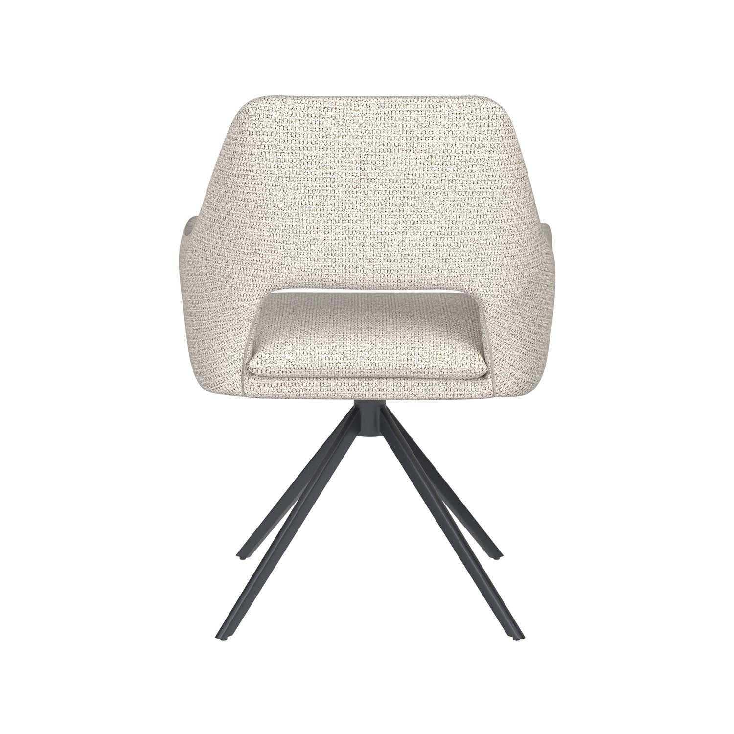 Stuhl Mos Metal Swivel in Off-White präsentiert im Onlineshop von KAQTU Design AG. Stuhl ist von White Label Living