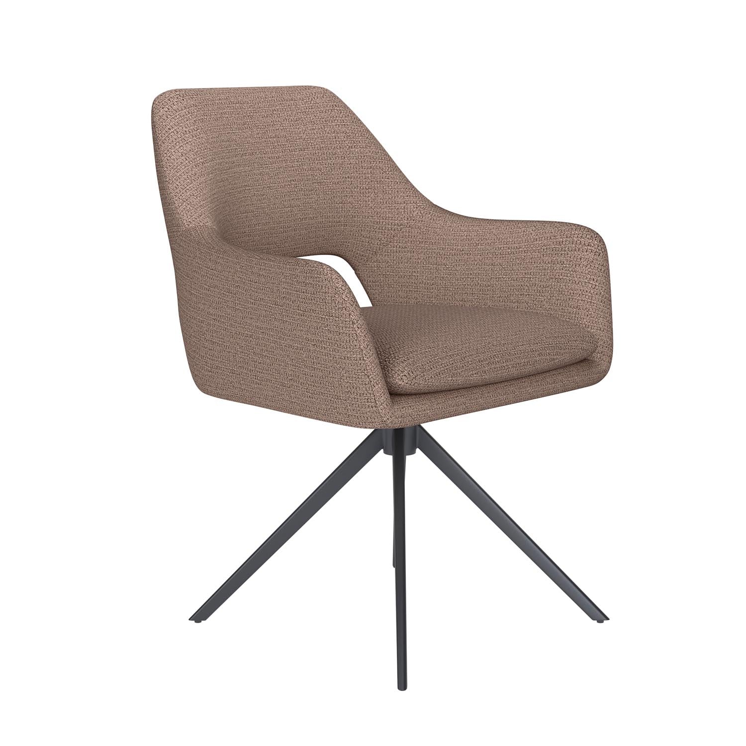 Stuhl Mos Metal Swivel in Taupe präsentiert im Onlineshop von KAQTU Design AG. Stuhl ist von White Label Living