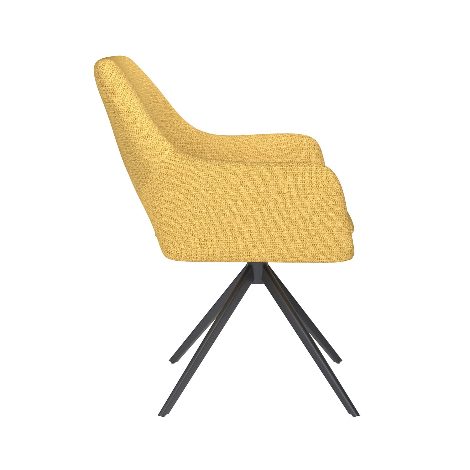 Stuhl Mos Metal Swivel in Ochre präsentiert im Onlineshop von KAQTU Design AG. Stuhl ist von White Label Living