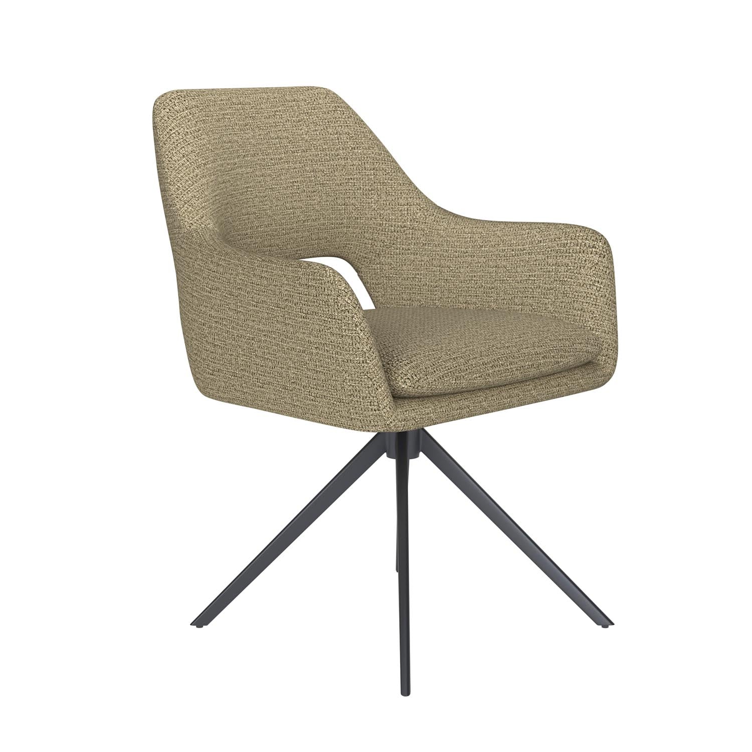 Stuhl Mos Metal Swivel in Grün präsentiert im Onlineshop von KAQTU Design AG. Stuhl ist von White Label Living