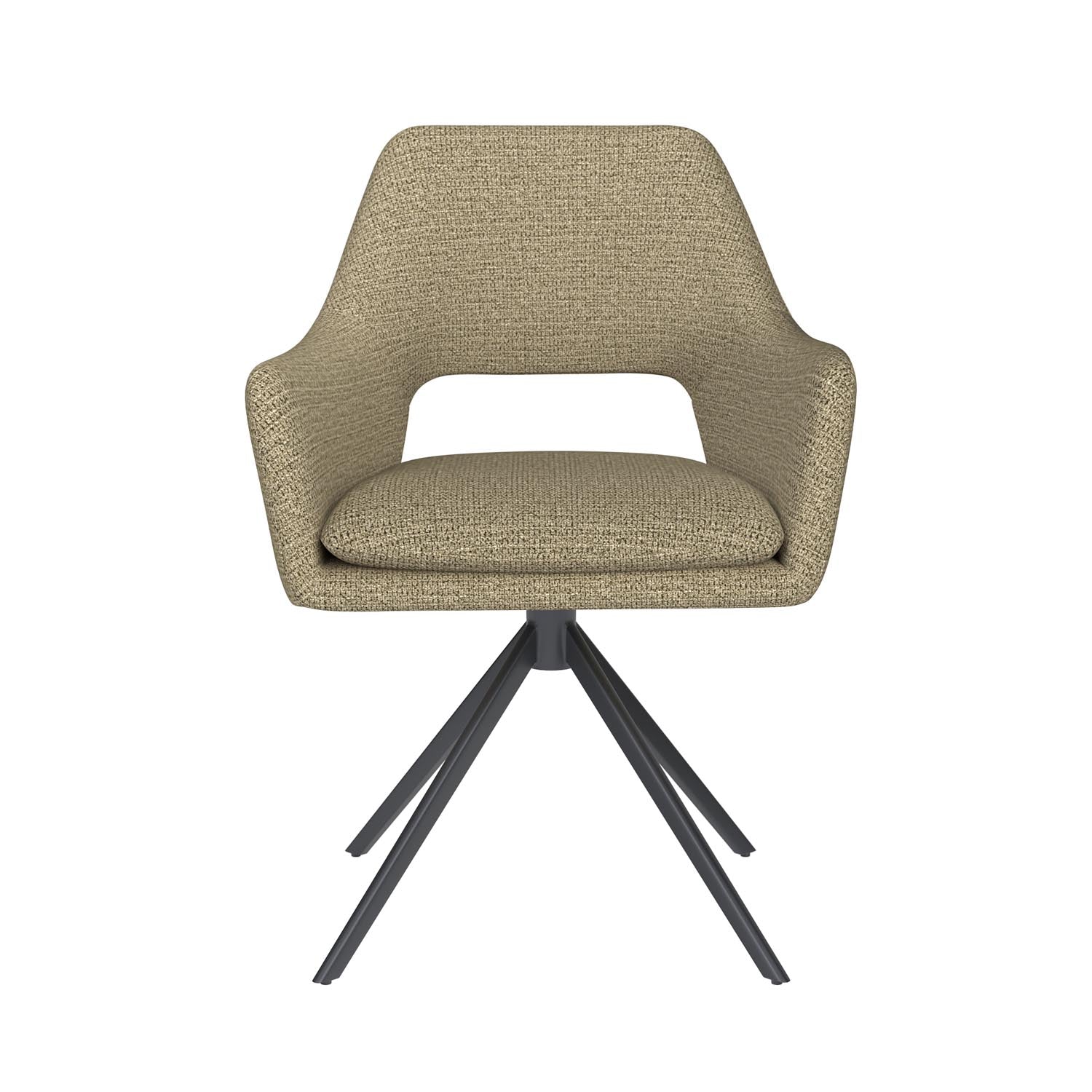 Stuhl Mos Metal Swivel in Grün präsentiert im Onlineshop von KAQTU Design AG. Stuhl ist von White Label Living
