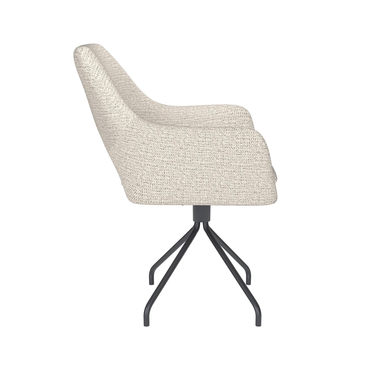 Erleben Sie den Mos Spider Swivel Stuhl von White Label Living – eine harmonische Verbindung aus modernem Stil und unvergleichlichem Komfort für jeden Raum.