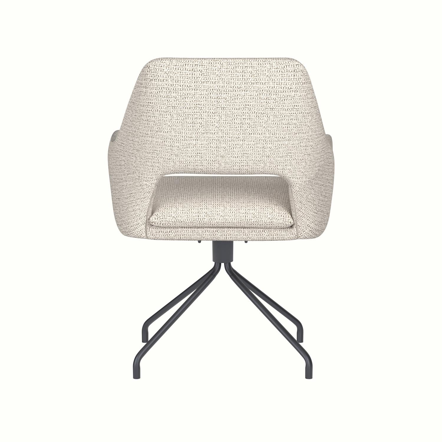 Erleben Sie den Mos Spider Swivel Stuhl von White Label Living – ein modernes Design, das Komfort und Vielseitigkeit für jeden Raum bietet.