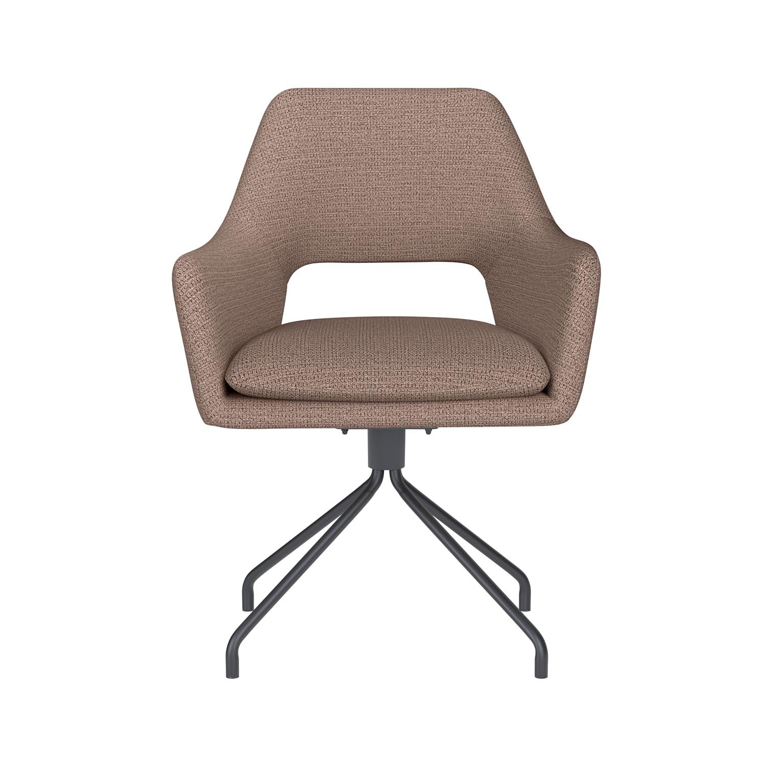 Entdecken Sie den stilvollen Mos Spider Swivel Stuhl von White Label Living – modern, bequem und vielseitig für jedes Zuhause.