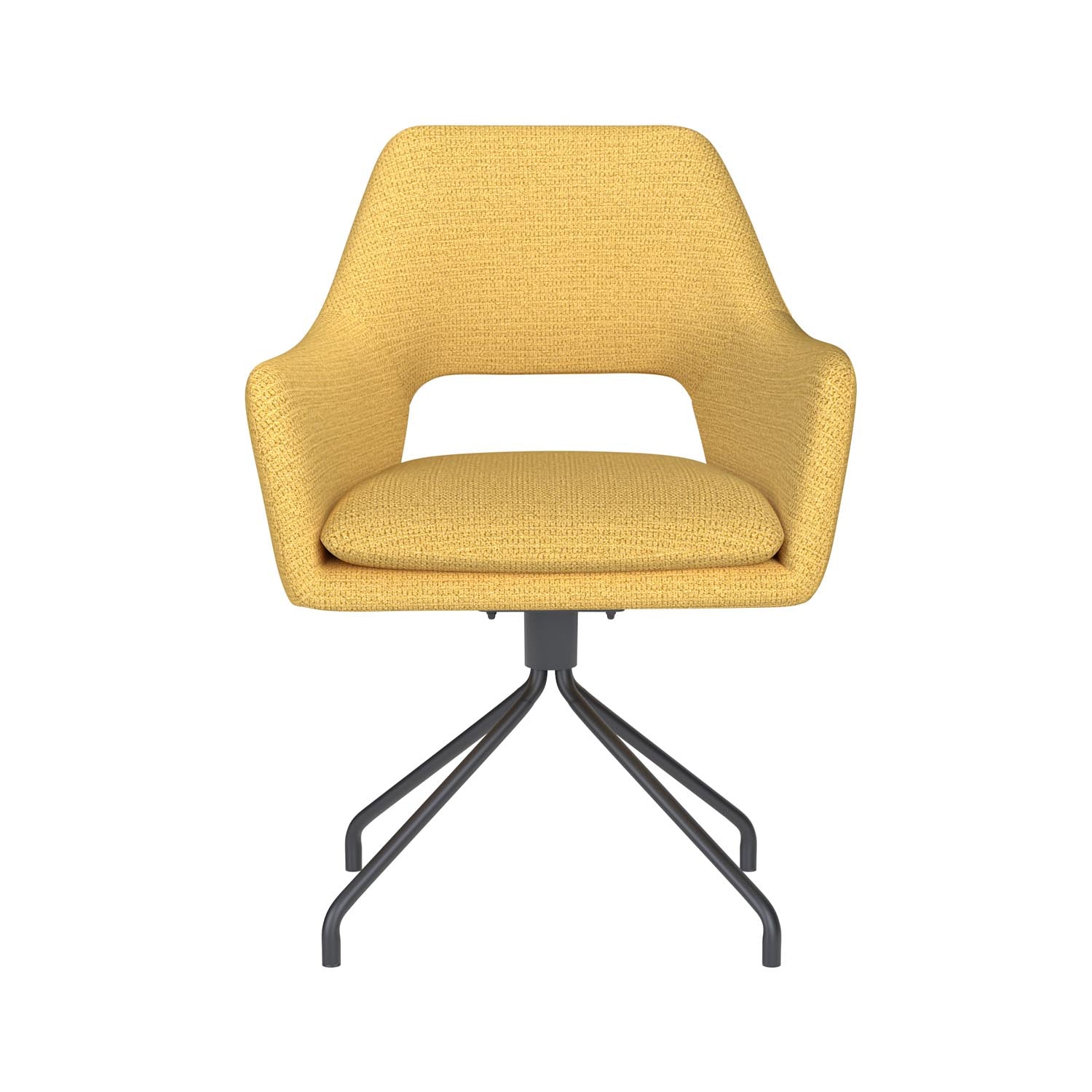 Entdecken Sie den stilvollen Mos Spider Swivel Stuhl von White Label Living – ein komfortables Design-Highlight für Ihr Zuhause.