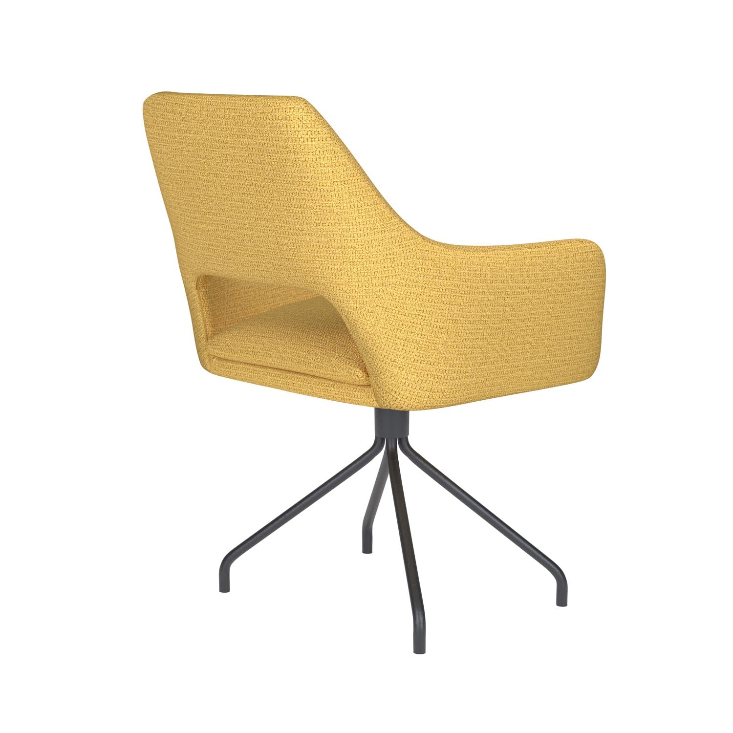 Entdecken Sie den Mos Spider Swivel Stuhl von White Label Living – ein stilvolles Möbelstück, das Komfort und Eleganz in Ihr Zuhause bringt.