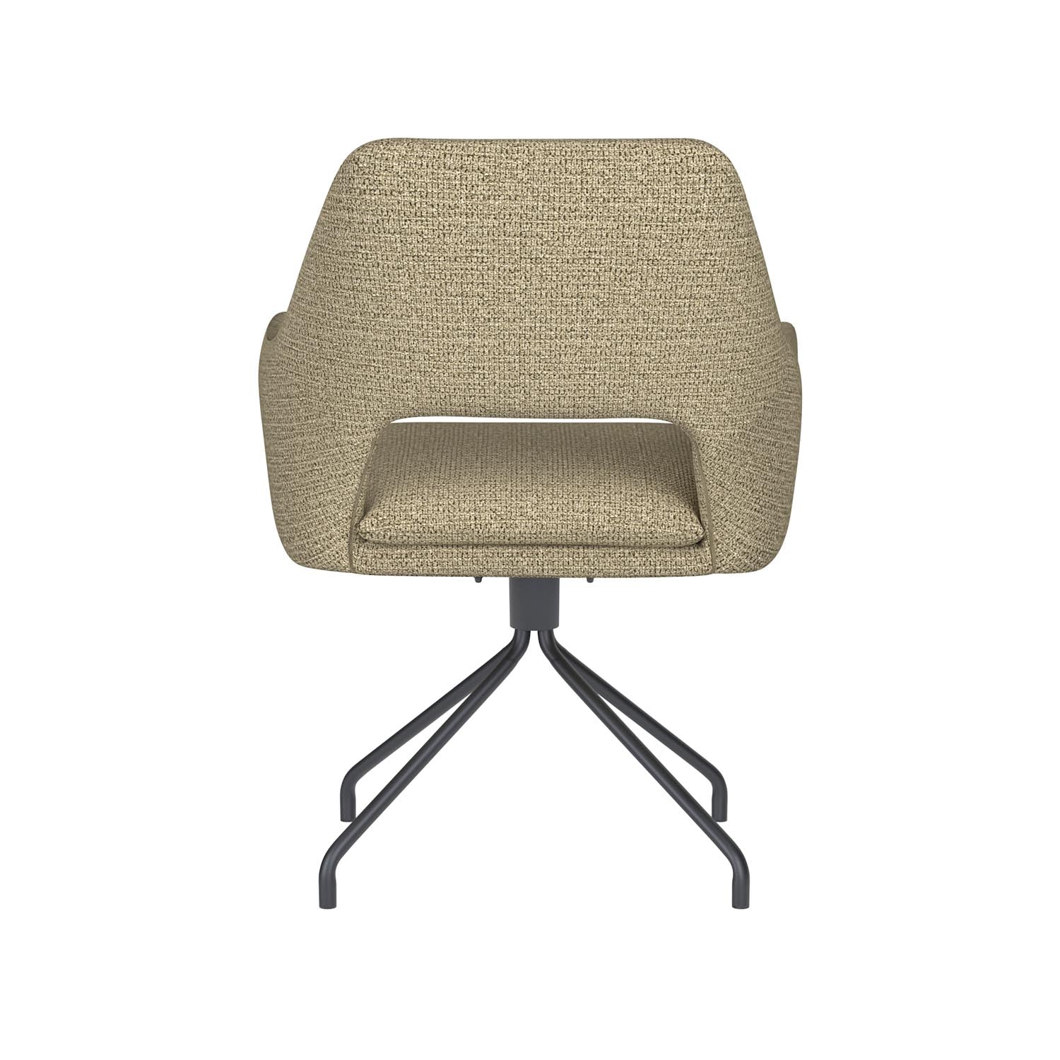 Erleben Sie den Mos Spider Swivel Stuhl von White Label Living – eine harmonische Verbindung aus elegantem Design und optimalem Sitzkomfort für jeden Raum.