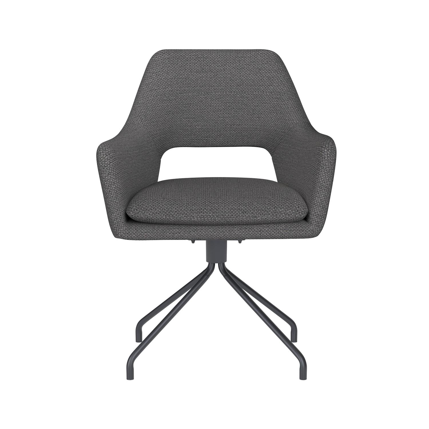 Entdecken Sie den stilvollen Mos Spider Swivel Stuhl von White Label Living – modern, bequem und vielseitig für jedes Zuhause.