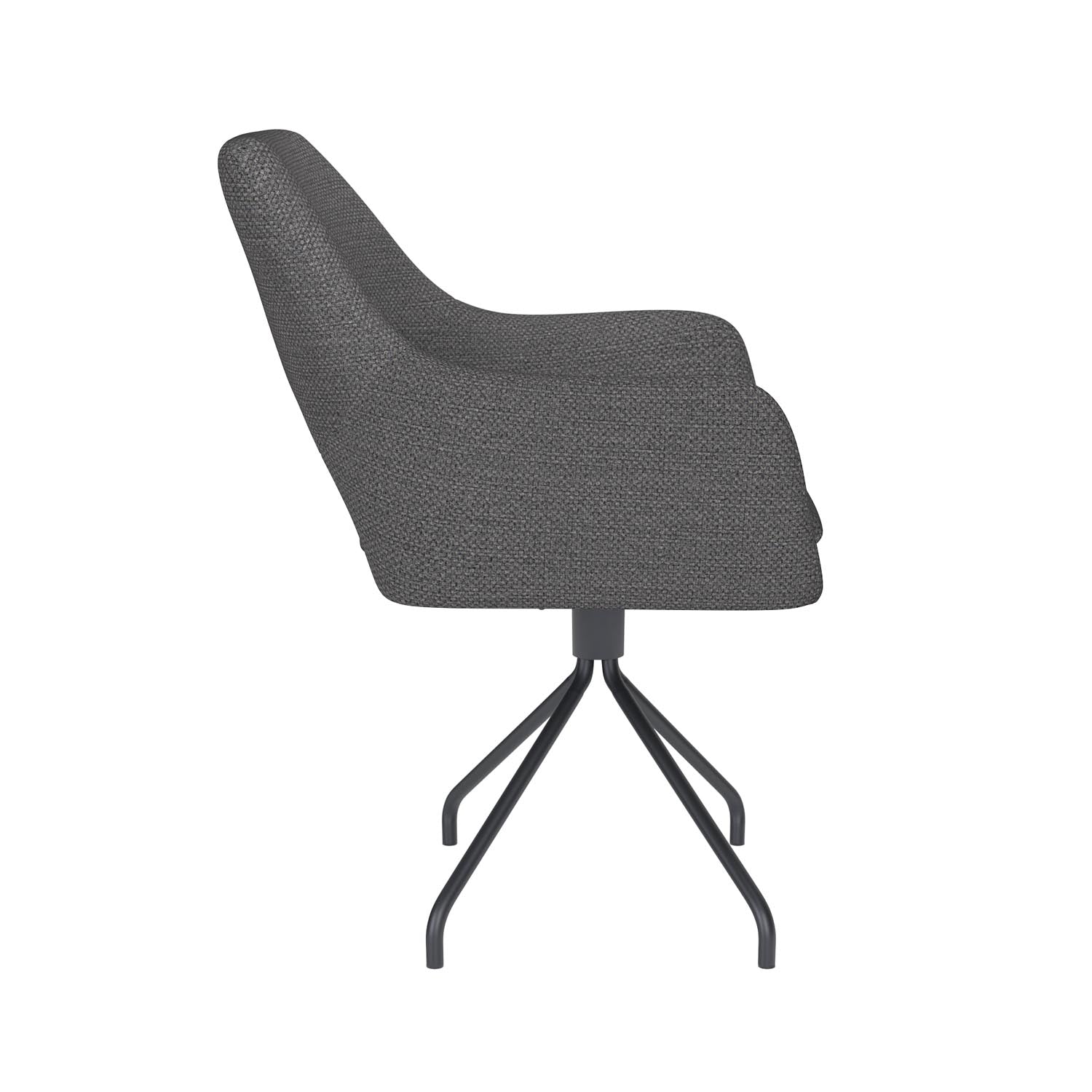 Erleben Sie den Mos Spider Swivel Stuhl von White Label Living – ein elegantes Design, das Komfort und Funktionalität für jeden Raum vereint.
