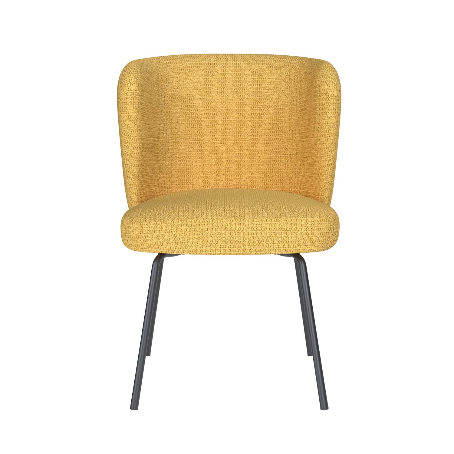 Stuhl Stan 4 Metal Legs in Ochre präsentiert im Onlineshop von KAQTU Design AG. Stuhl ist von White Label Living