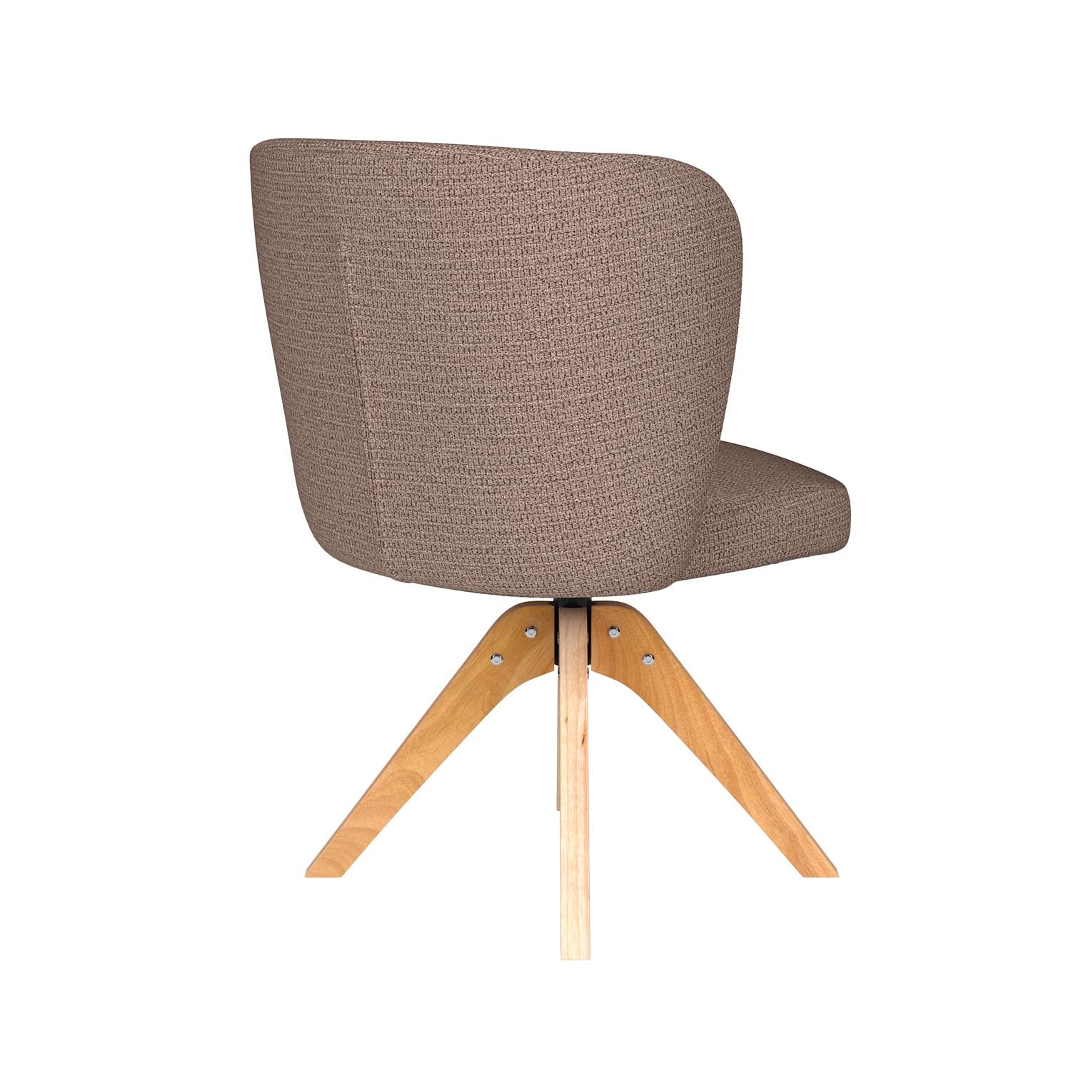 Entdecken Sie den Stuhl Stan Wooden Swivel von White Label Living – stilvoll, bequem und vielseitig für jeden Raum.