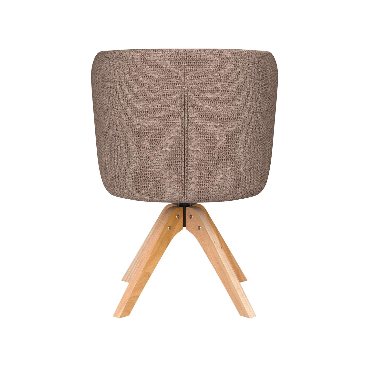 Erleben Sie den Stuhl Stan Wooden Swivel von White Label Living – eine harmonische Verbindung aus modernem Design und optimalem Sitzkomfort.