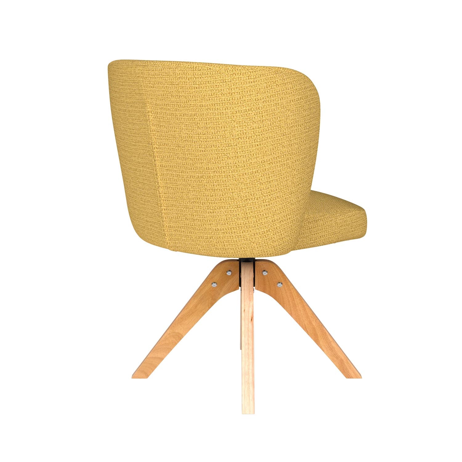 Entdecken Sie den Stuhl Stan Wooden Swivel von White Label Living – stilvoll, bequem und vielseitig für jeden Raum.
