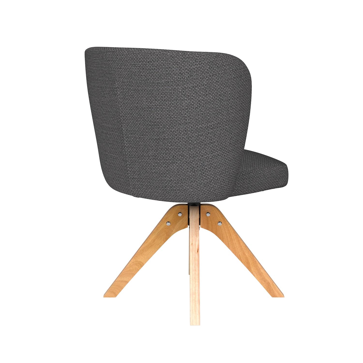 Entdecken Sie den Stuhl Stan Wooden Swivel von White Label Living – stilvoll, bequem und vielseitig für jeden Raum.