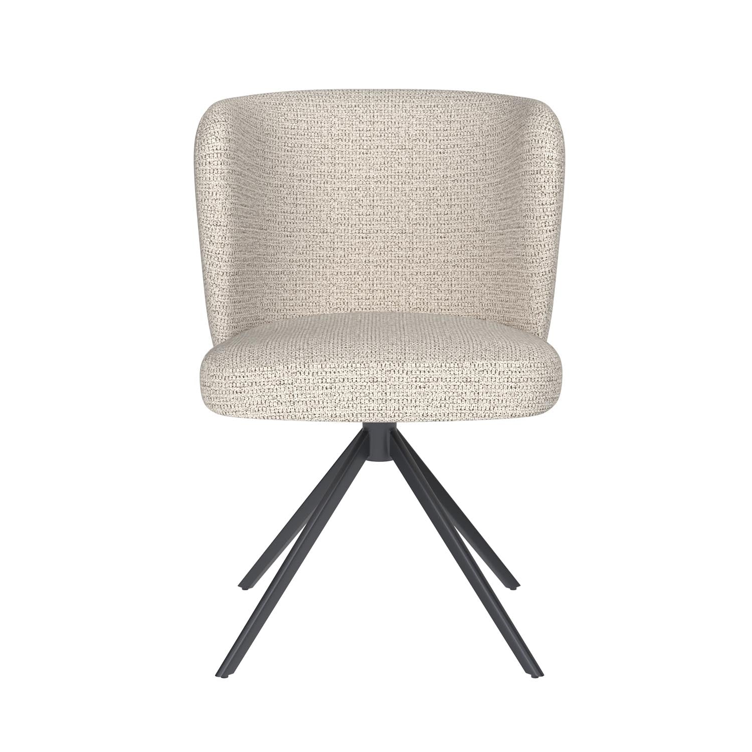 Stuhl Stan Metal Swivel in Off-White präsentiert im Onlineshop von KAQTU Design AG. Stuhl ist von White Label Living