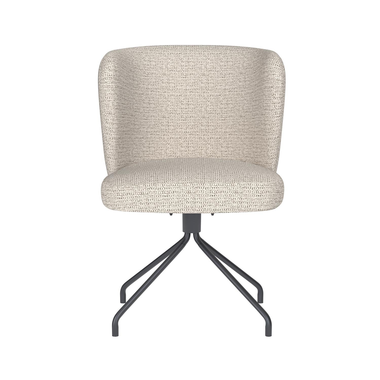 Stuhl Stan Spider Swivel in Off-White präsentiert im Onlineshop von KAQTU Design AG. Stuhl ist von White Label Living