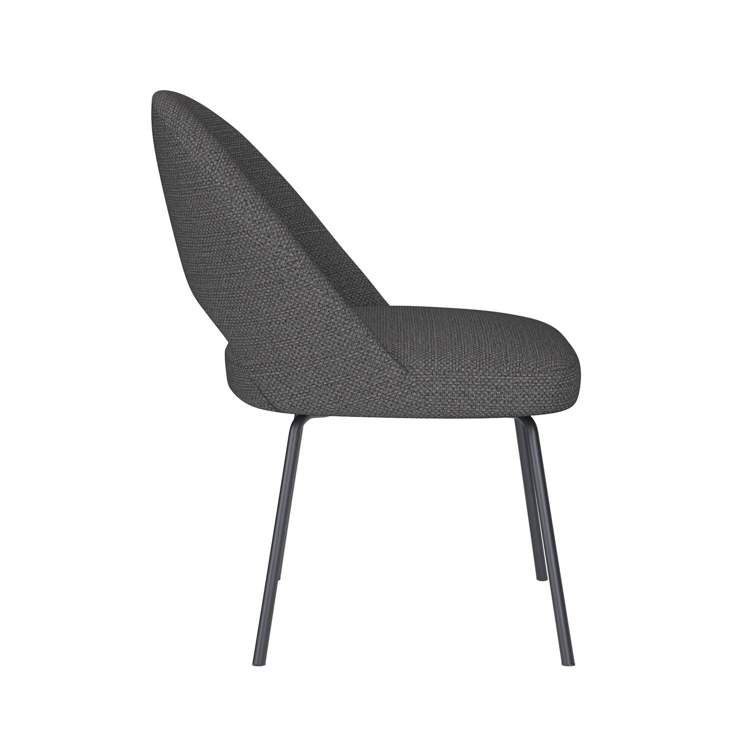 Erleben Sie den eleganten Stuhl Mick 4 Metal Legs von White Label Living – eine harmonische Verbindung aus modernem Design und optimalem Sitzkomfort.
