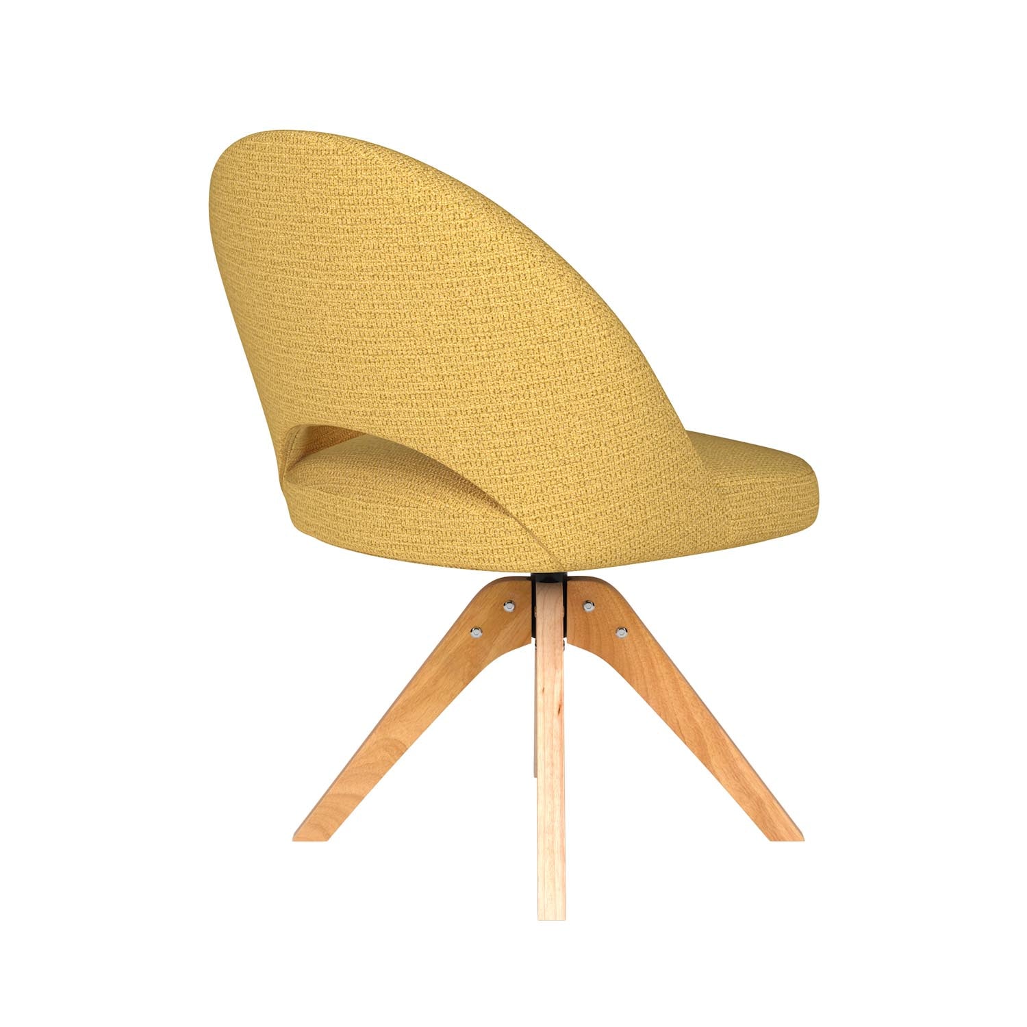 Entdecken Sie den Mick Wooden Swivel Stuhl von White Label Living – ein stilvolles Möbelstück, das modernes Design und vielseitige Einsatzmöglichkeiten vereint.