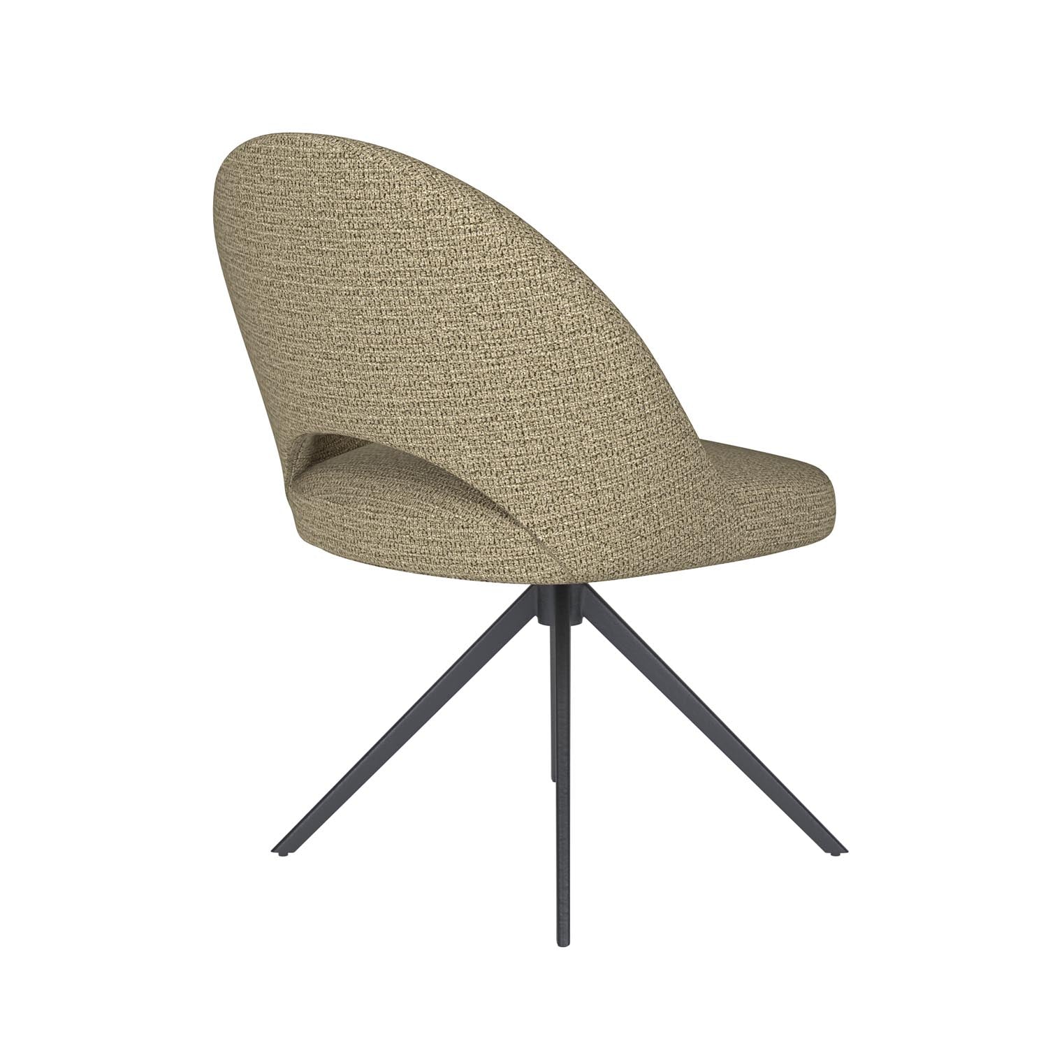 Entdecken Sie den Mick Metal Swivel von White Label Living – ein stilvoller, flexibler Stuhl, der Komfort und modernes Design harmonisch verbindet.