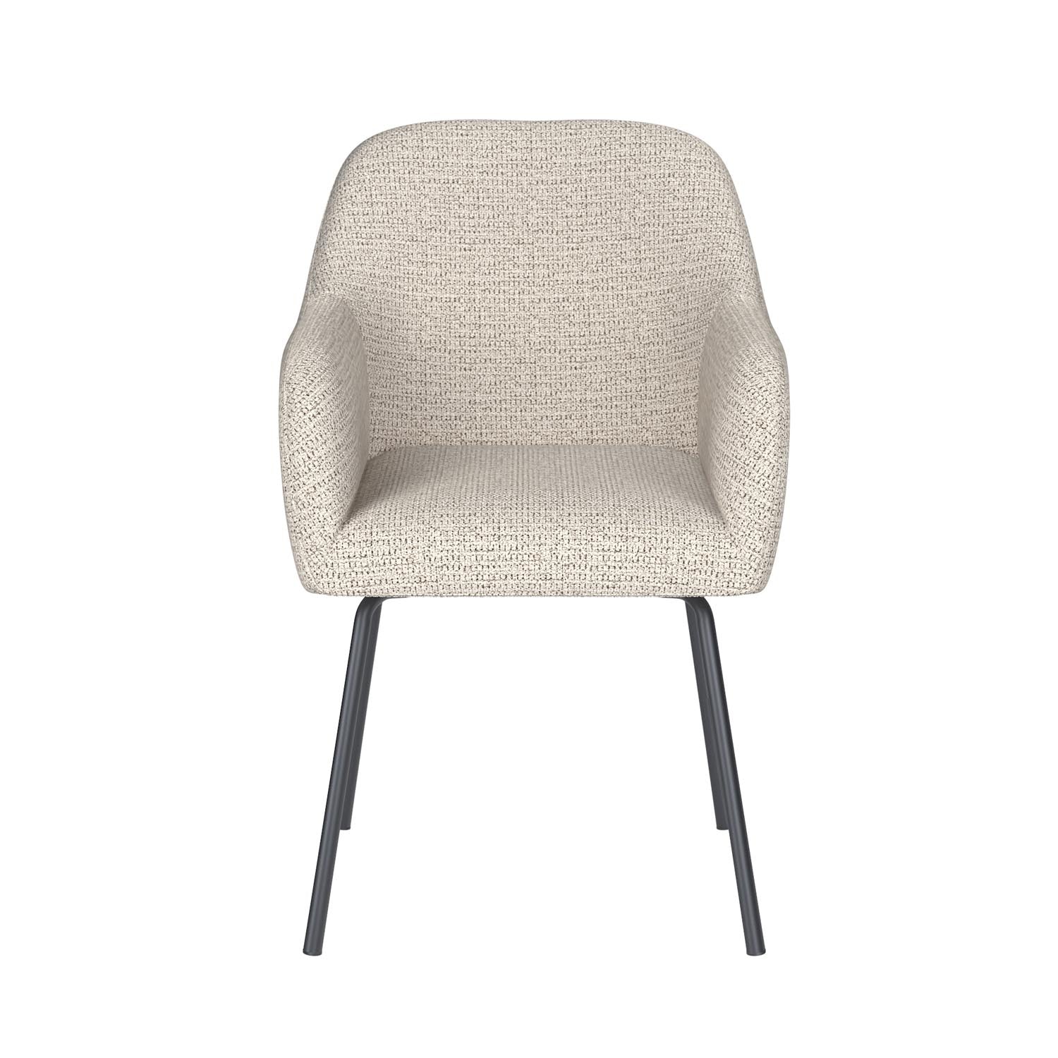 Stuhl Otis 4 Metal Legs in Off-White präsentiert im Onlineshop von KAQTU Design AG. Stuhl ist von White Label Living