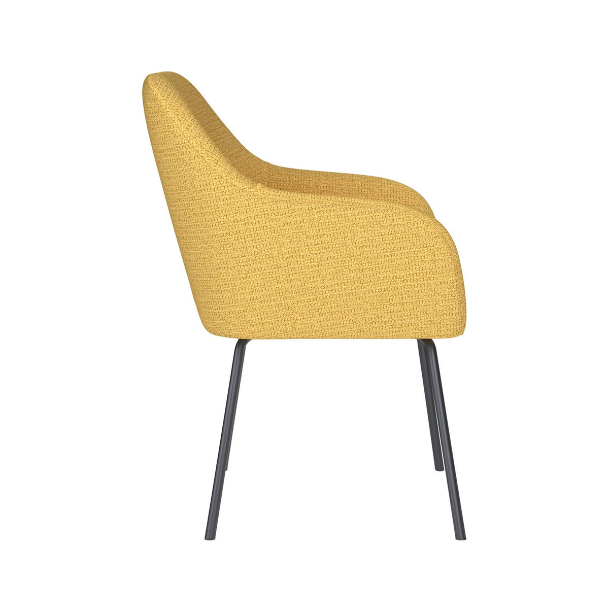 Stuhl Otis 4 Metal Legs in Gelb präsentiert im Onlineshop von KAQTU Design AG. Stuhl ist von White Label Living