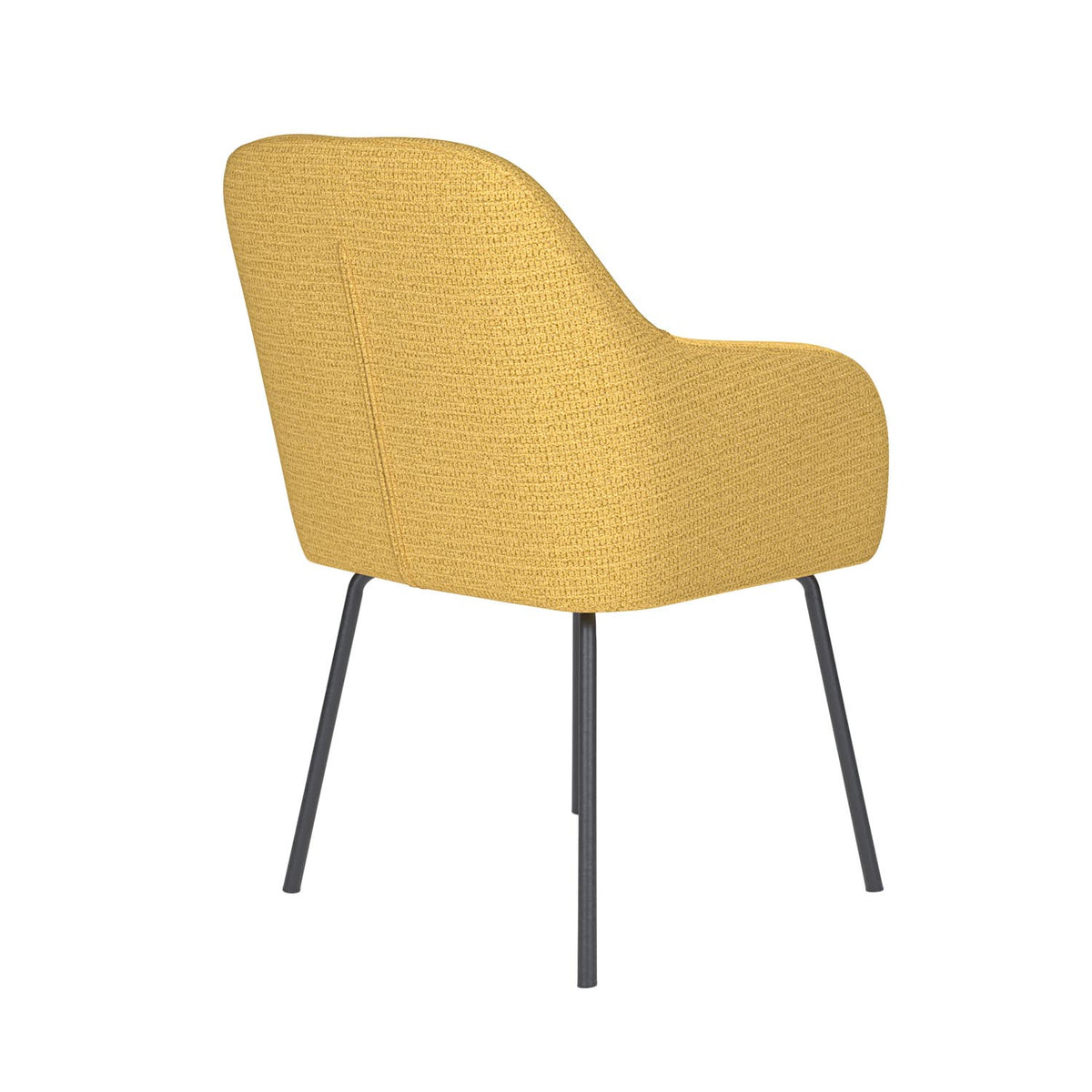 Stuhl Otis 4 Metal Legs in Gelb präsentiert im Onlineshop von KAQTU Design AG. Stuhl ist von White Label Living