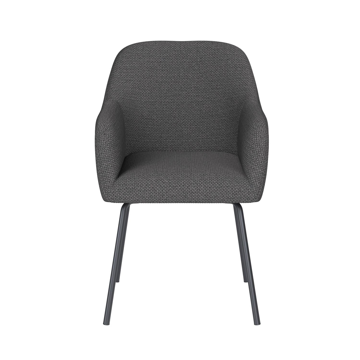 Stuhl Otis 4 Metal Legs in Grau präsentiert im Onlineshop von KAQTU Design AG. Stuhl ist von White Label Living