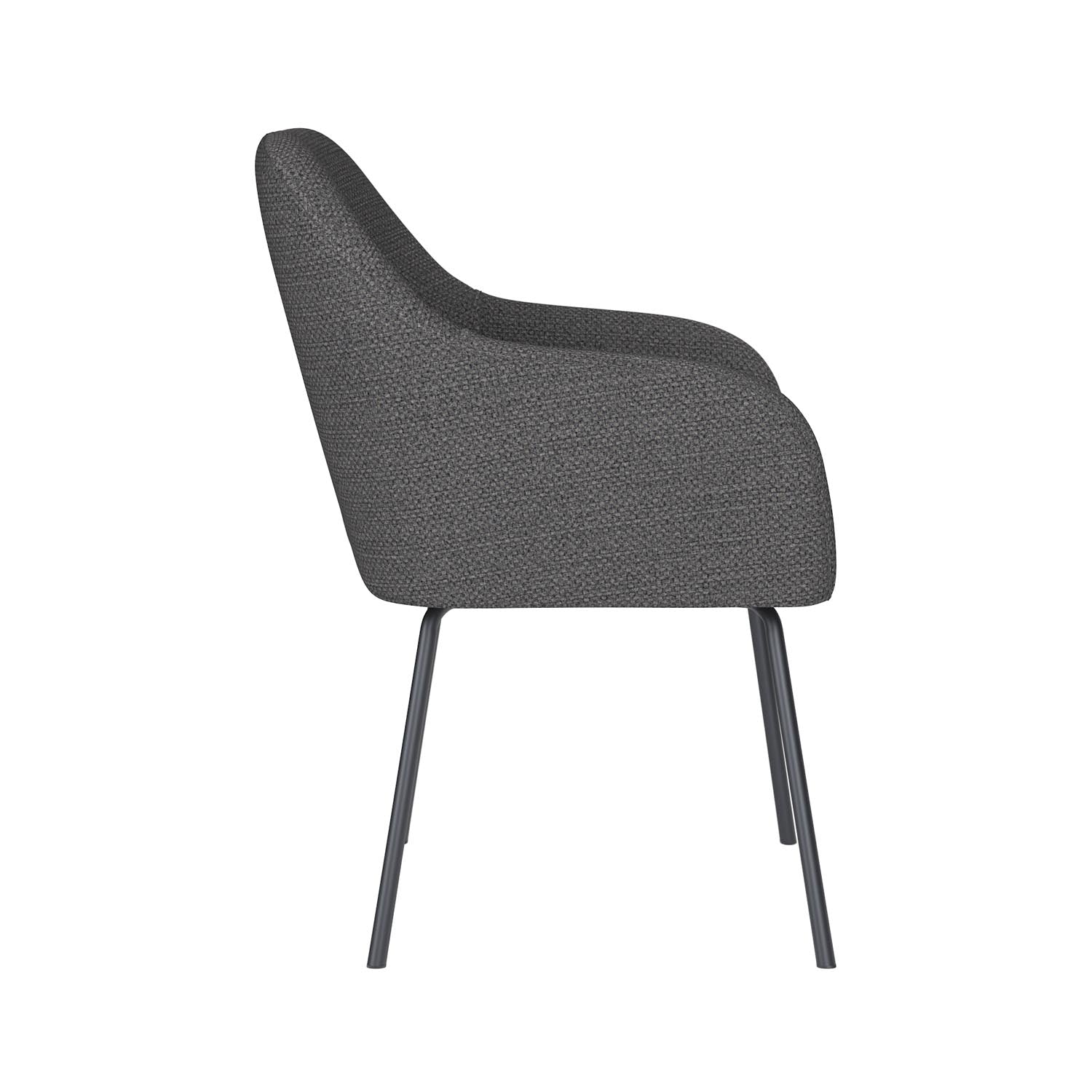 Entdecken Sie den Stuhl Otis 4 Metal Legs von White Label Living – ein stilvolles Möbelstück, das Komfort und Eleganz in jedem Raum vereint.