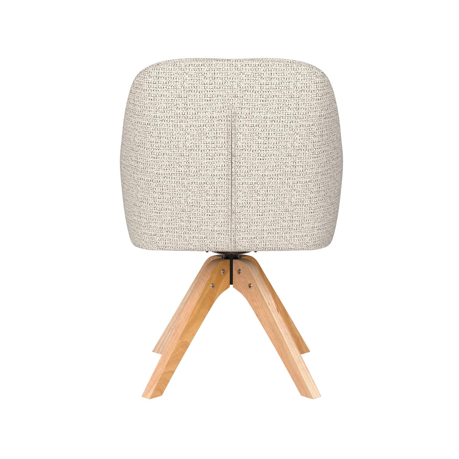 Stuhl Otis Wooden Swivel in Off-White präsentiert im Onlineshop von KAQTU Design AG. Drehstuhl ist von White Label Living