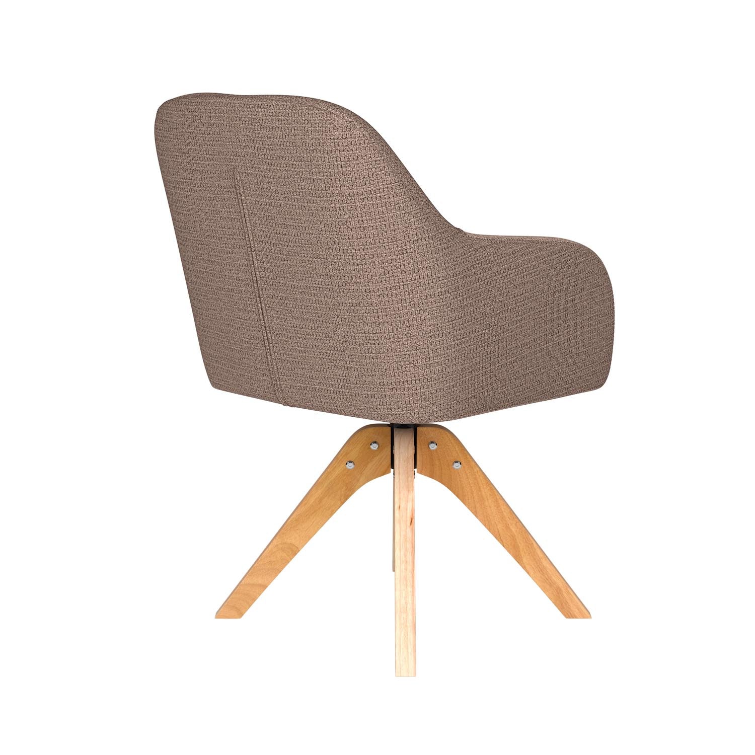 Stuhl Otis Wooden Swivel in Taupe präsentiert im Onlineshop von KAQTU Design AG. Stuhl ist von White Label Living