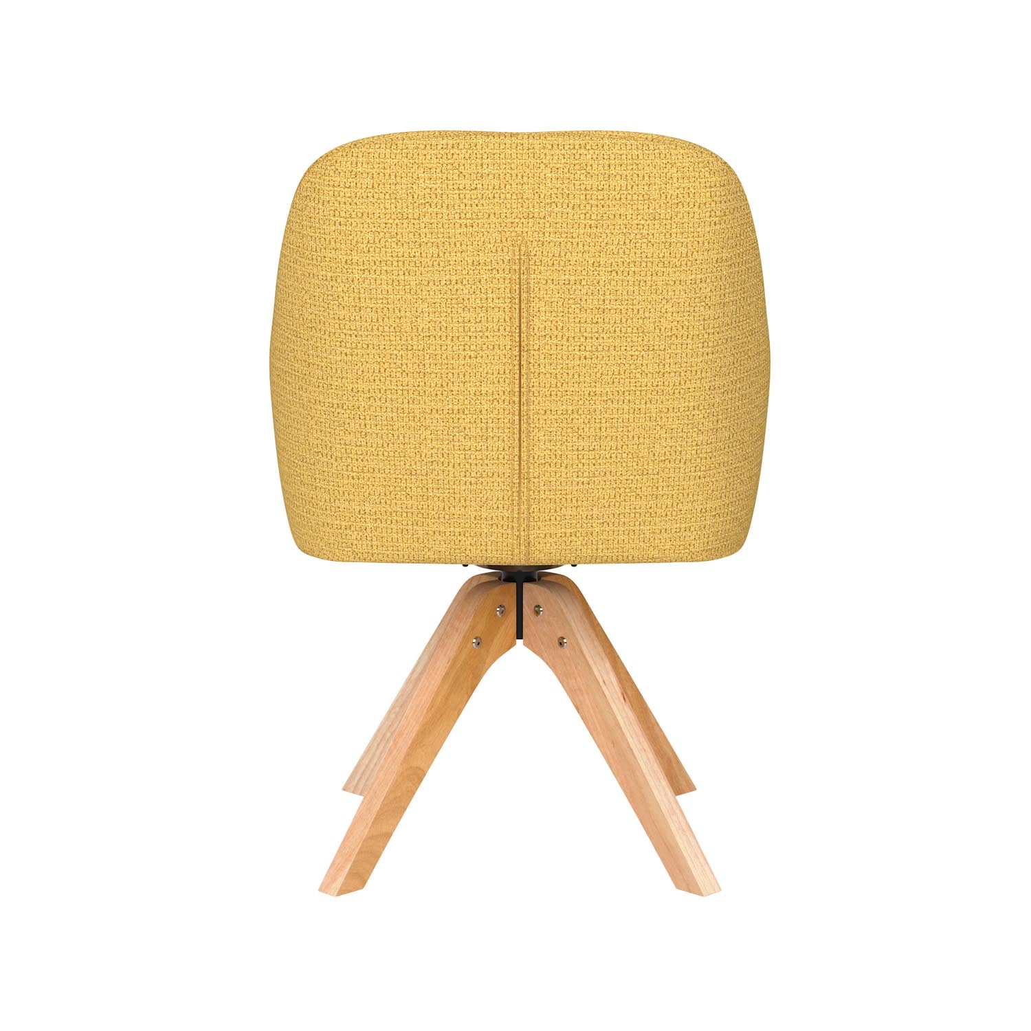 Stuhl Otis Wooden Swivel in Ochre präsentiert im Onlineshop von KAQTU Design AG. Drehstuhl ist von White Label Living