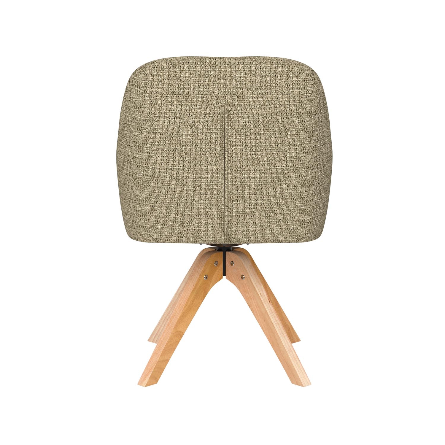 Stuhl Otis Wooden Swivel in Grün präsentiert im Onlineshop von KAQTU Design AG. Drehstuhl ist von White Label Living