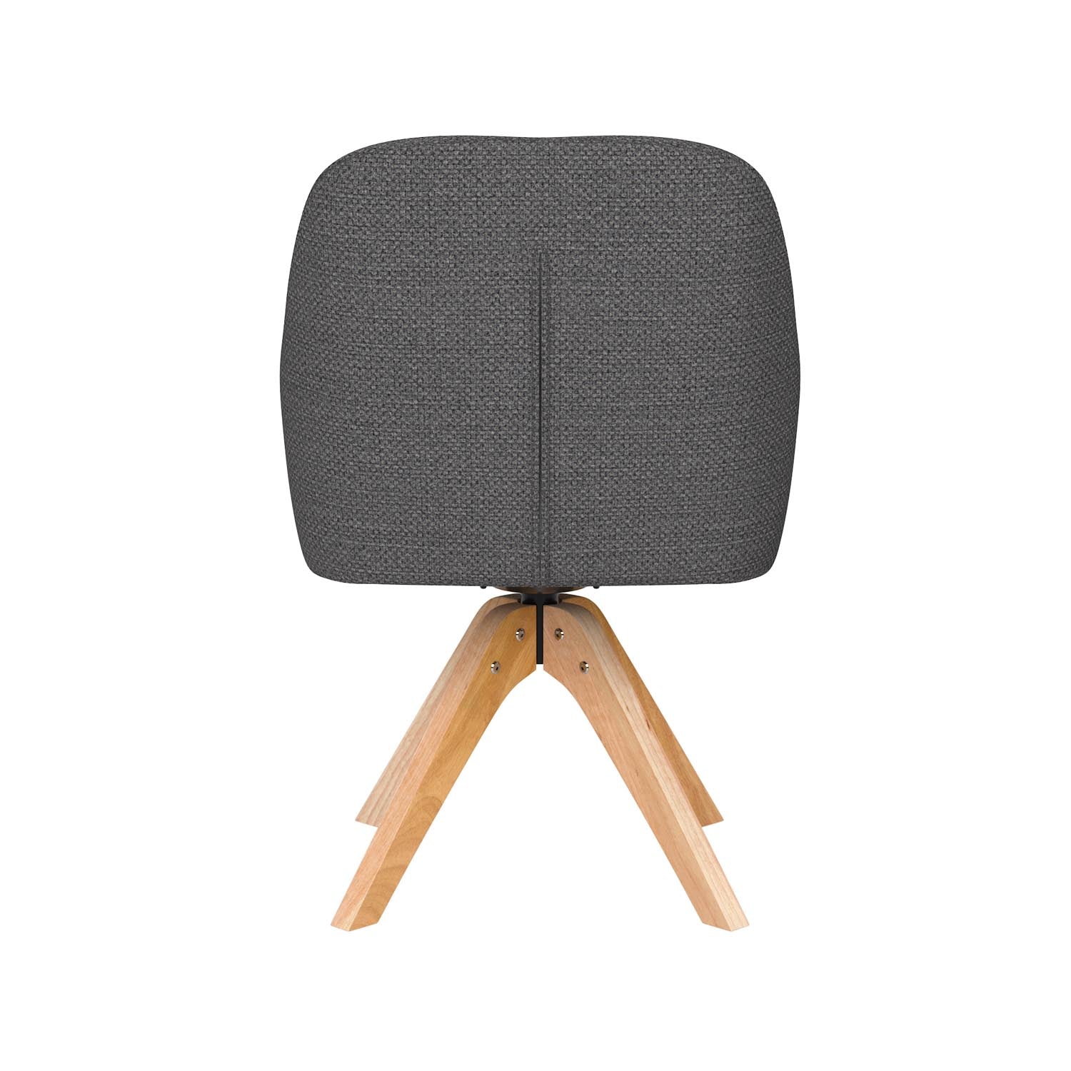 Stuhl Otis Wooden Swivel in Grau präsentiert im Onlineshop von KAQTU Design AG. Drehstuhl ist von White Label Living