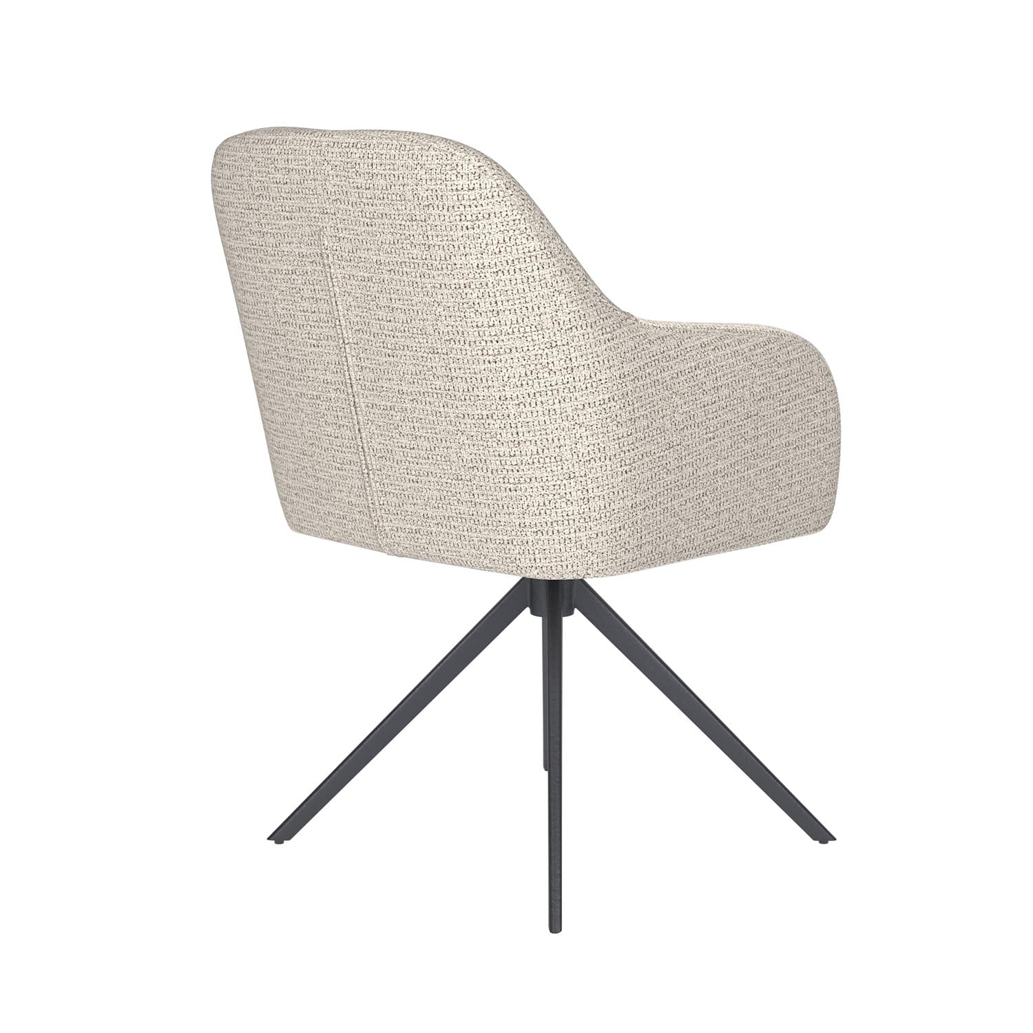Stuhl Otis Metal Swivel in Off-White präsentiert im Onlineshop von KAQTU Design AG. Stuhl ist von White Label Living