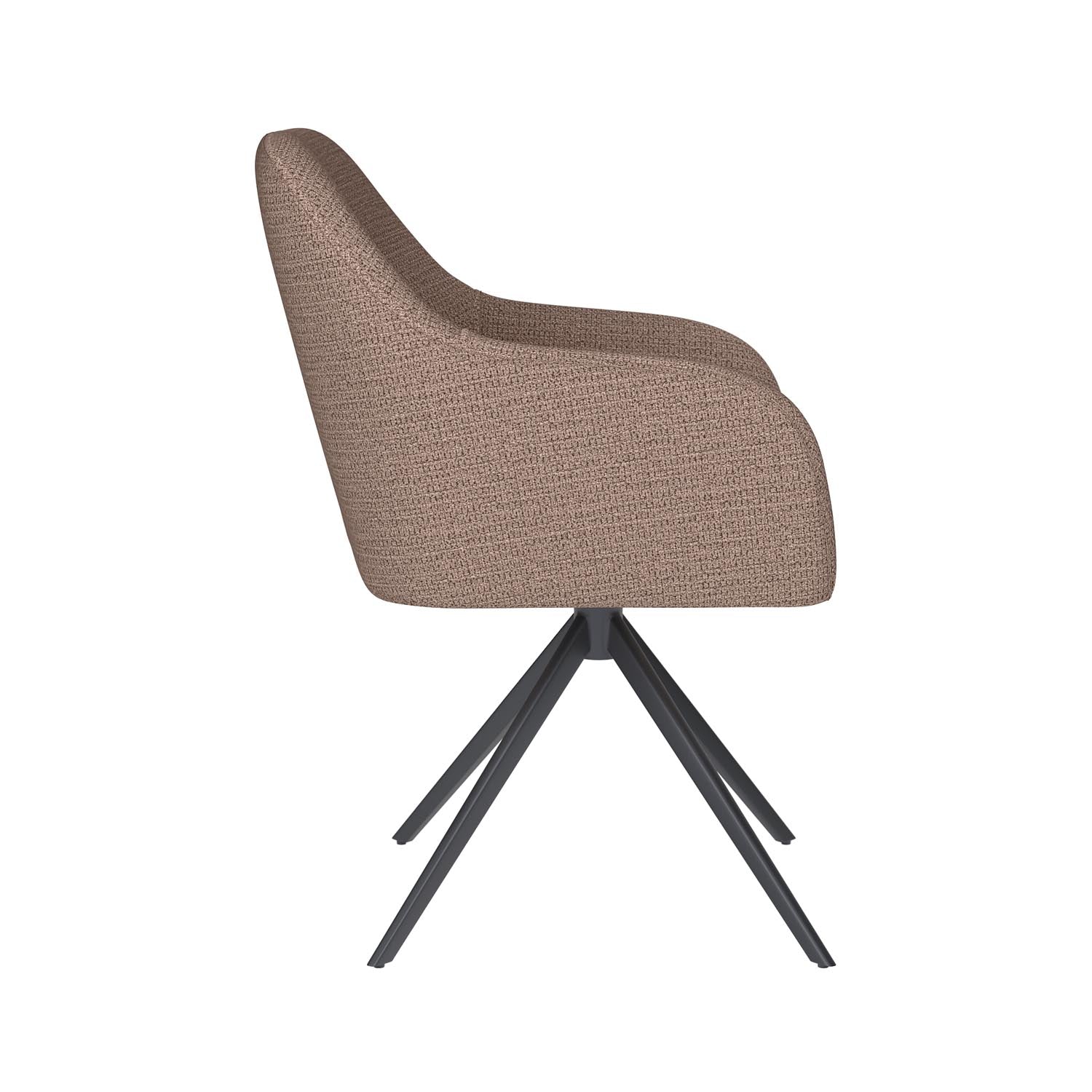 Stuhl Otis Metal Swivel in Taupe präsentiert im Onlineshop von KAQTU Design AG. Stuhl ist von White Label Living