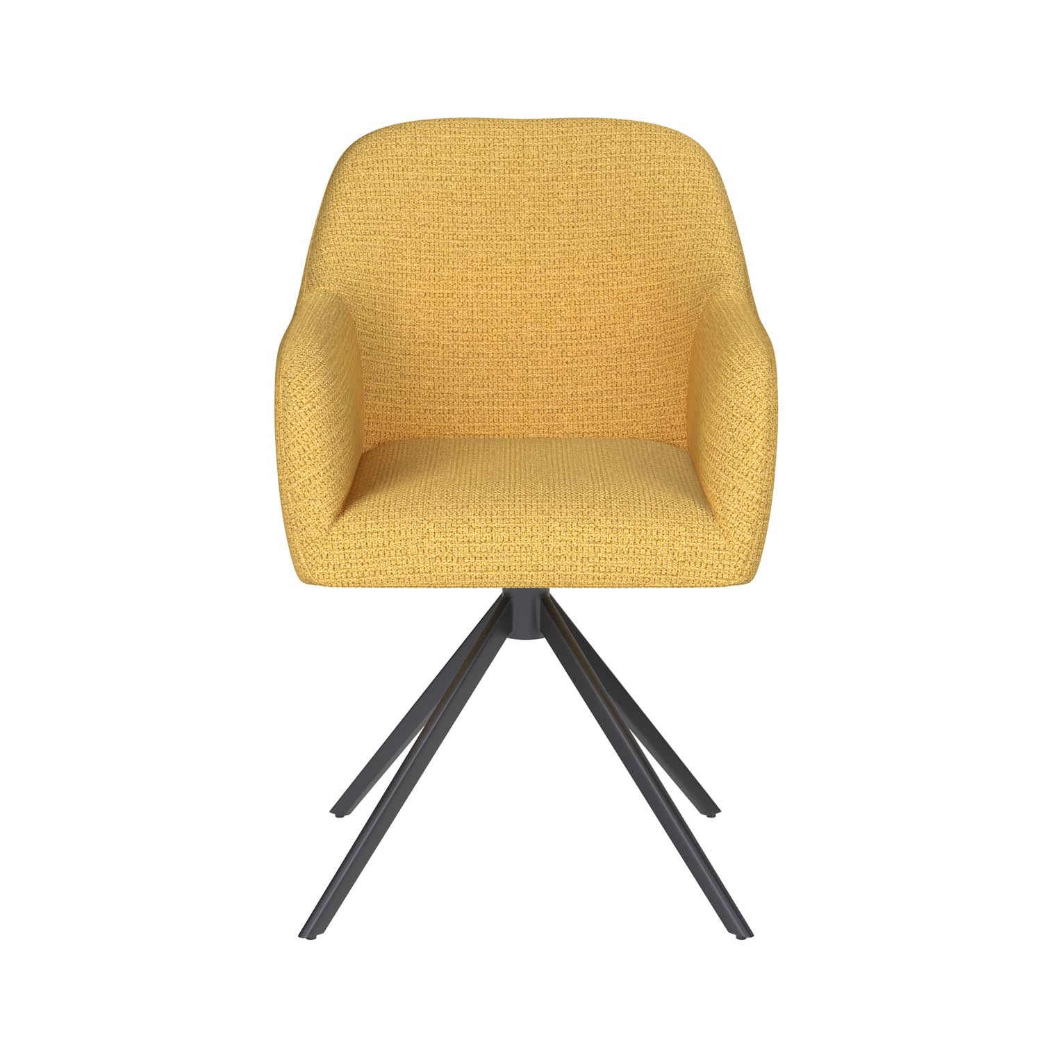 Stuhl Otis Metal Swivel in Ochre präsentiert im Onlineshop von KAQTU Design AG. Stuhl ist von White Label Living