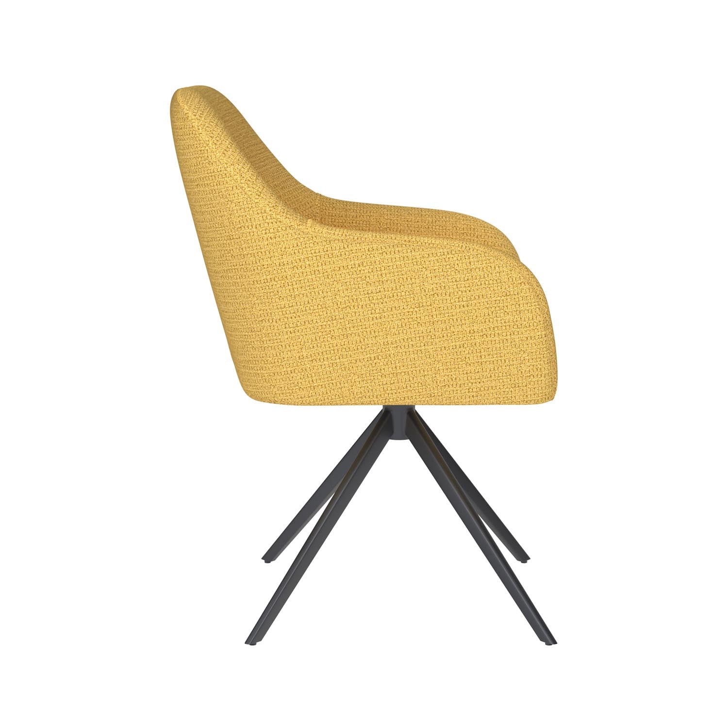 Stuhl Otis Metal Swivel in Ochre präsentiert im Onlineshop von KAQTU Design AG. Stuhl ist von White Label Living