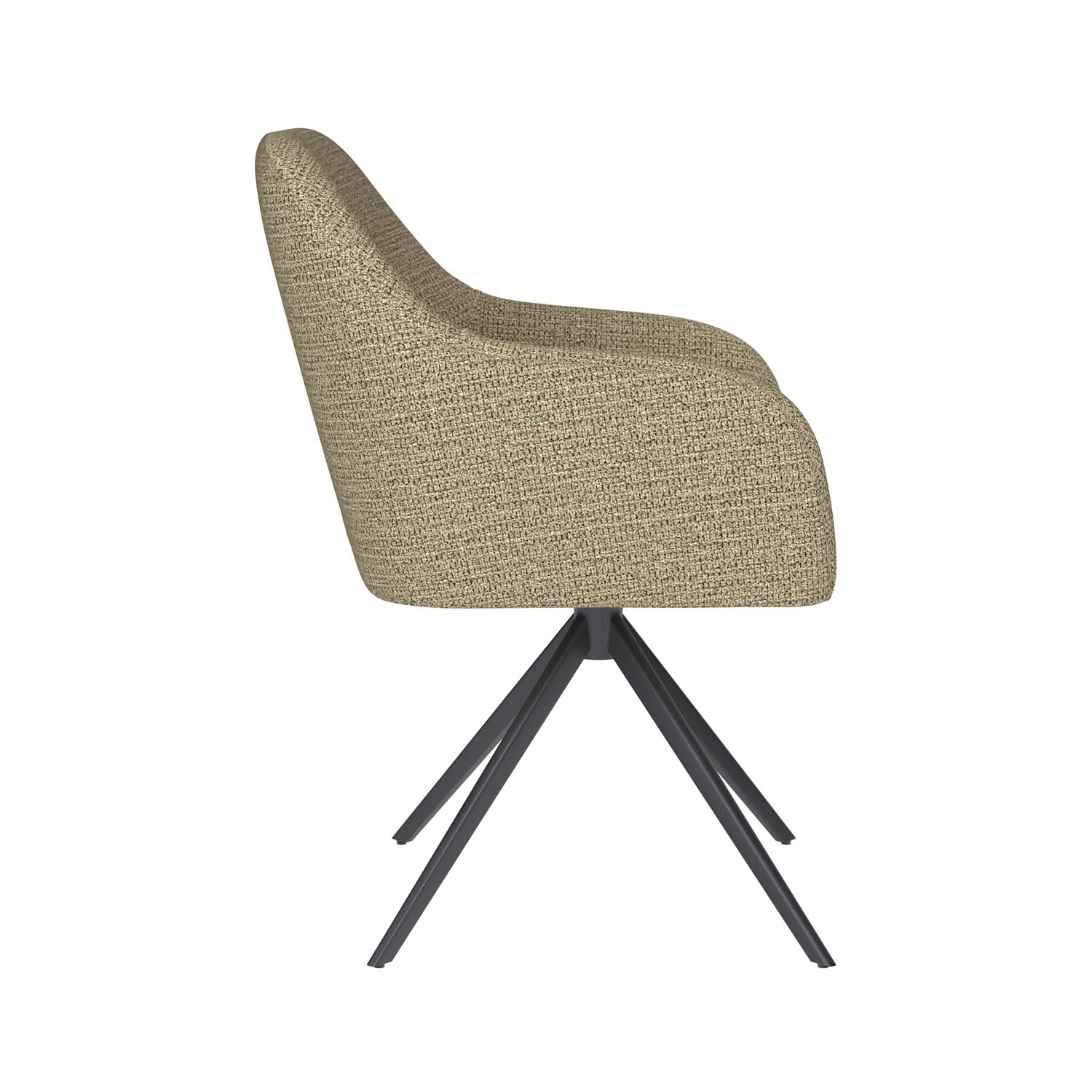 Stuhl Otis Metal Swivel in Grün präsentiert im Onlineshop von KAQTU Design AG. Stuhl ist von White Label Living