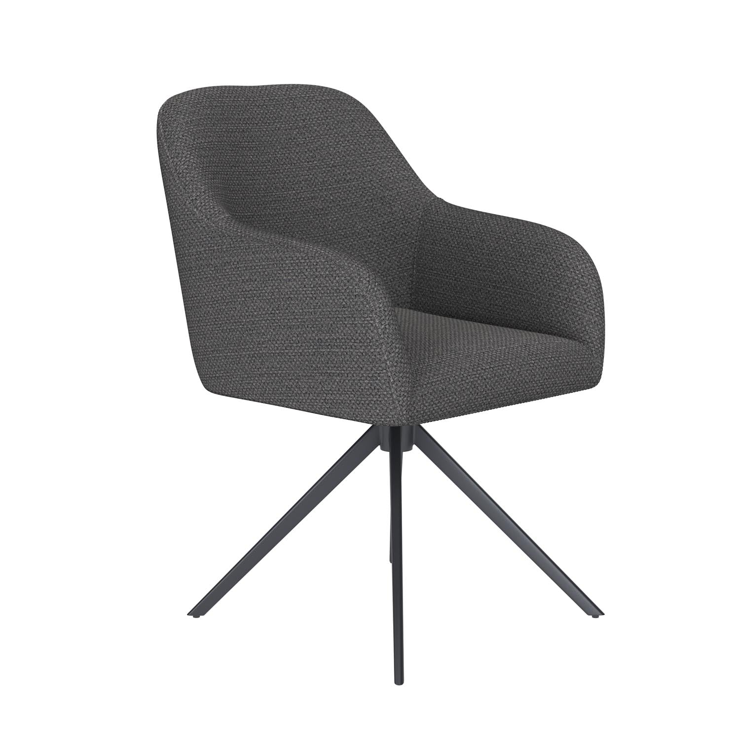 Stuhl Otis Metal Swivel in Grau präsentiert im Onlineshop von KAQTU Design AG. Stuhl ist von White Label Living