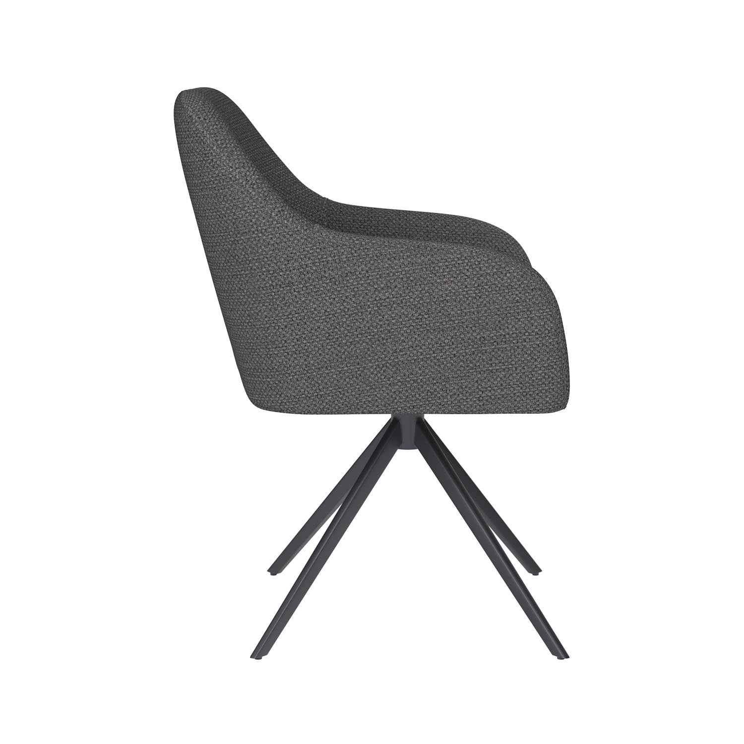 Stuhl Otis Metal Swivel in Grau präsentiert im Onlineshop von KAQTU Design AG. Stuhl ist von White Label Living