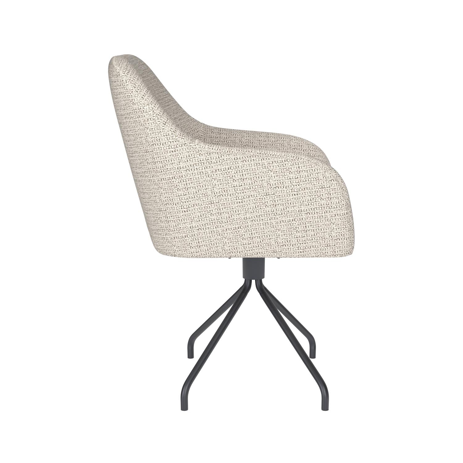 Stuhl Otis Spider Swivel in Off-White präsentiert im Onlineshop von KAQTU Design AG. Stuhl ist von White Label Living