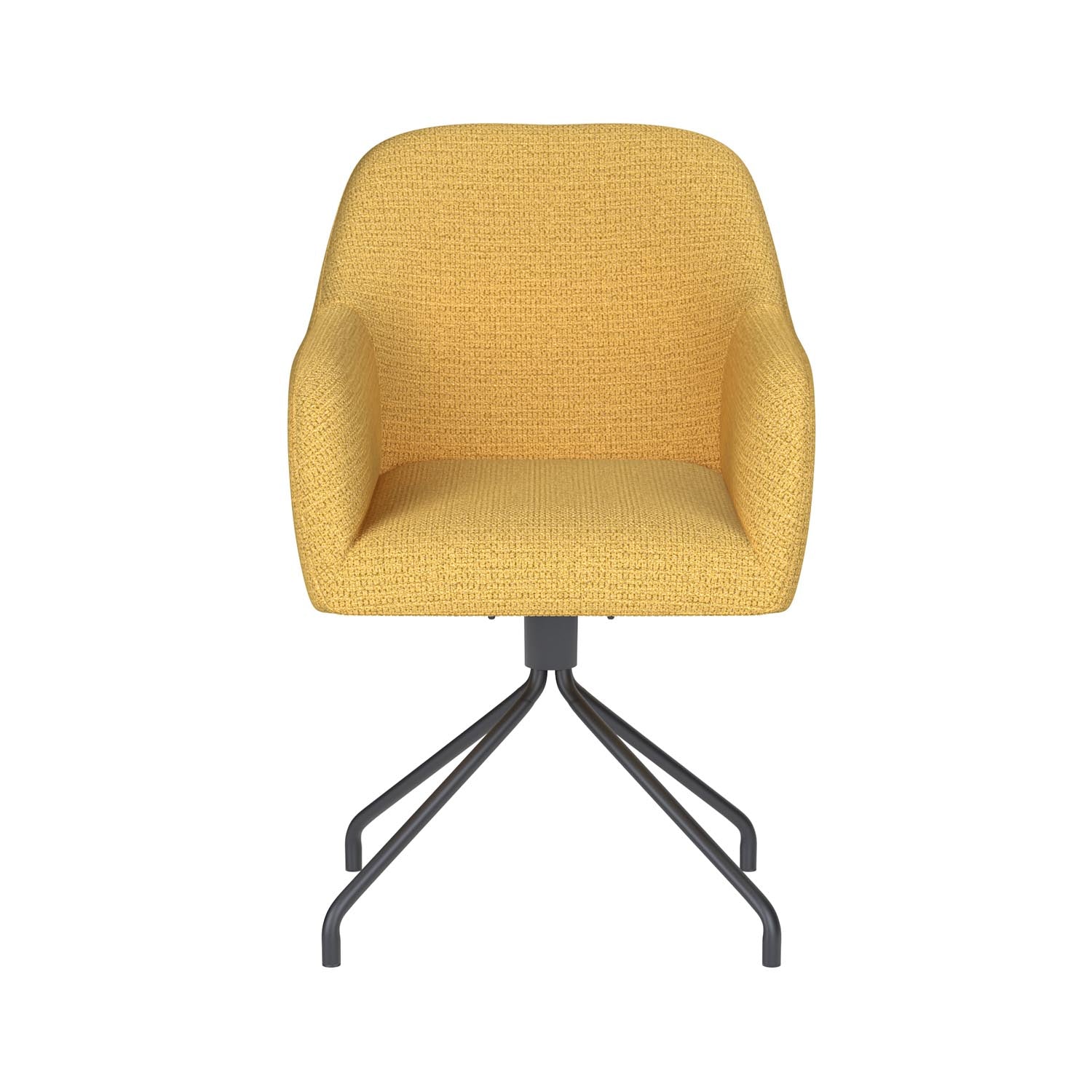 Stuhl Otis Spider Swivel in Ochre präsentiert im Onlineshop von KAQTU Design AG. Stuhl ist von White Label Living
