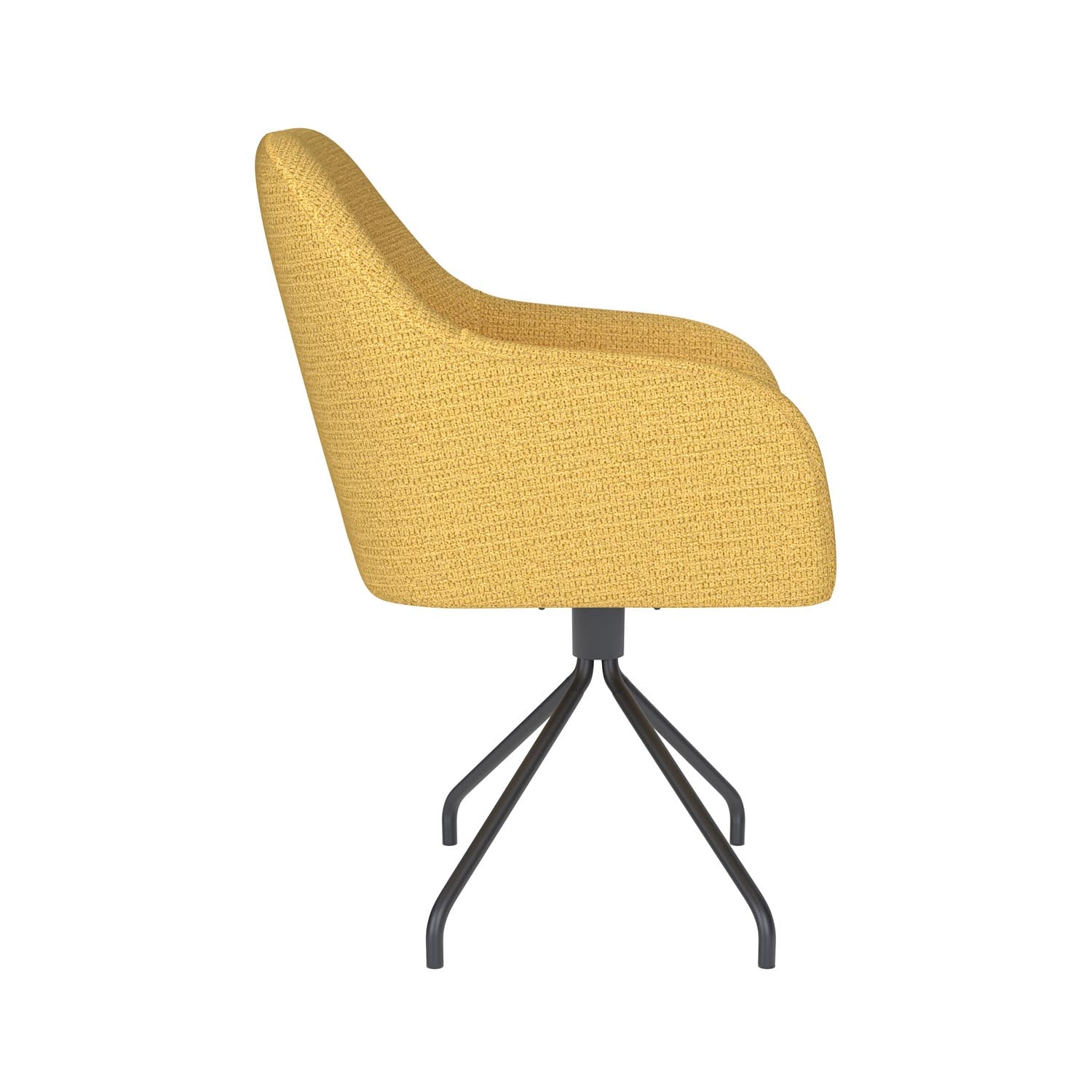 Stuhl Otis Spider Swivel in Ochre präsentiert im Onlineshop von KAQTU Design AG. Stuhl ist von White Label Living