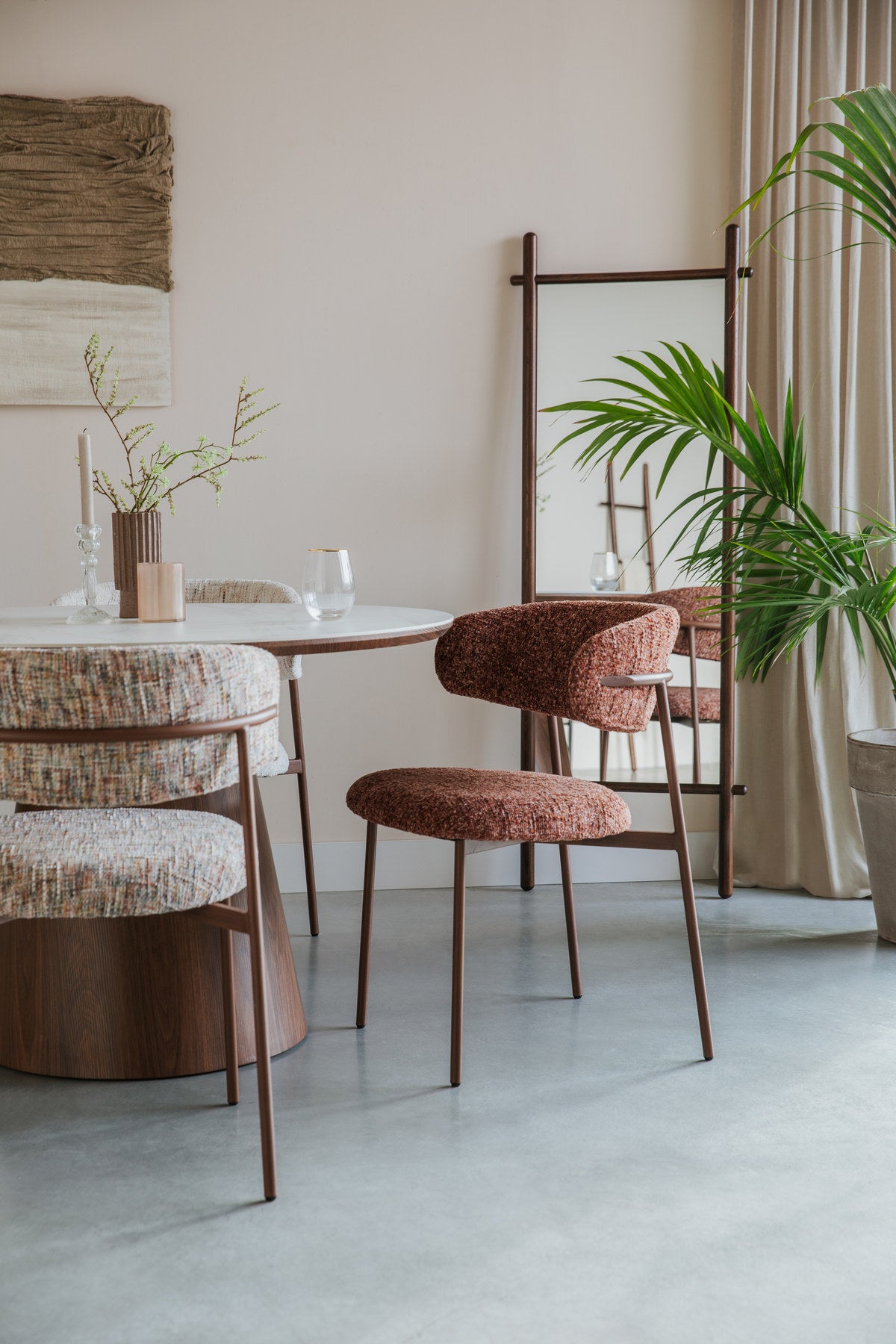 Stuhl Claes in Multicolor präsentiert im Onlineshop von KAQTU Design AG. Stuhl ist von White Label Living