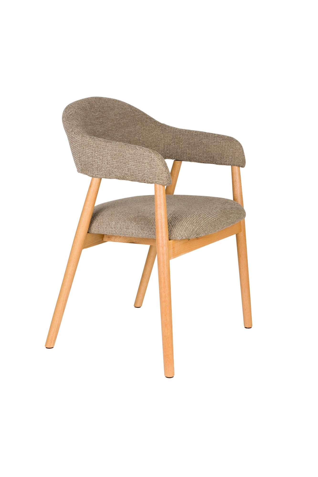 Armlehnstuhl Indy Dark Brown in braun präsentiert im Onlineshop von KAQTU Design AG. Stuhl mit Armlehne ist von White Label Living