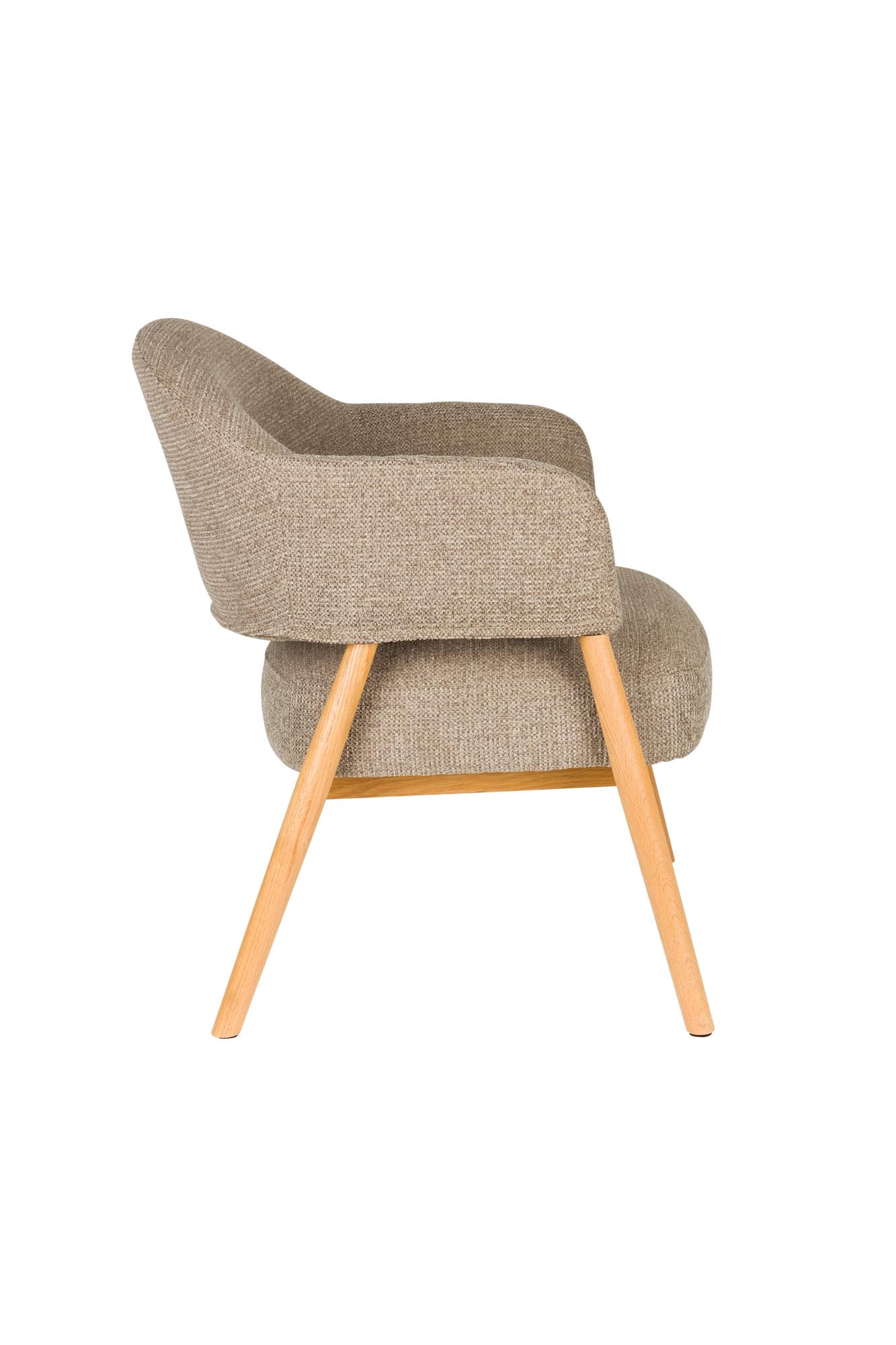 Sessel Indy Dark Brown in braun präsentiert im Onlineshop von KAQTU Design AG. Sessel ist von White Label Living