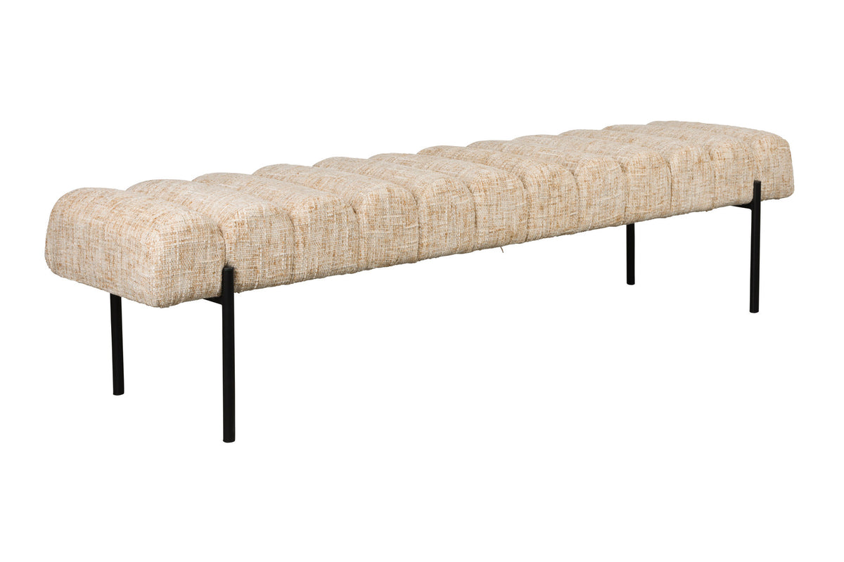 Bank Jethro in beige präsentiert im Onlineshop von KAQTU Design AG. Sitzbank ist von White Label Living