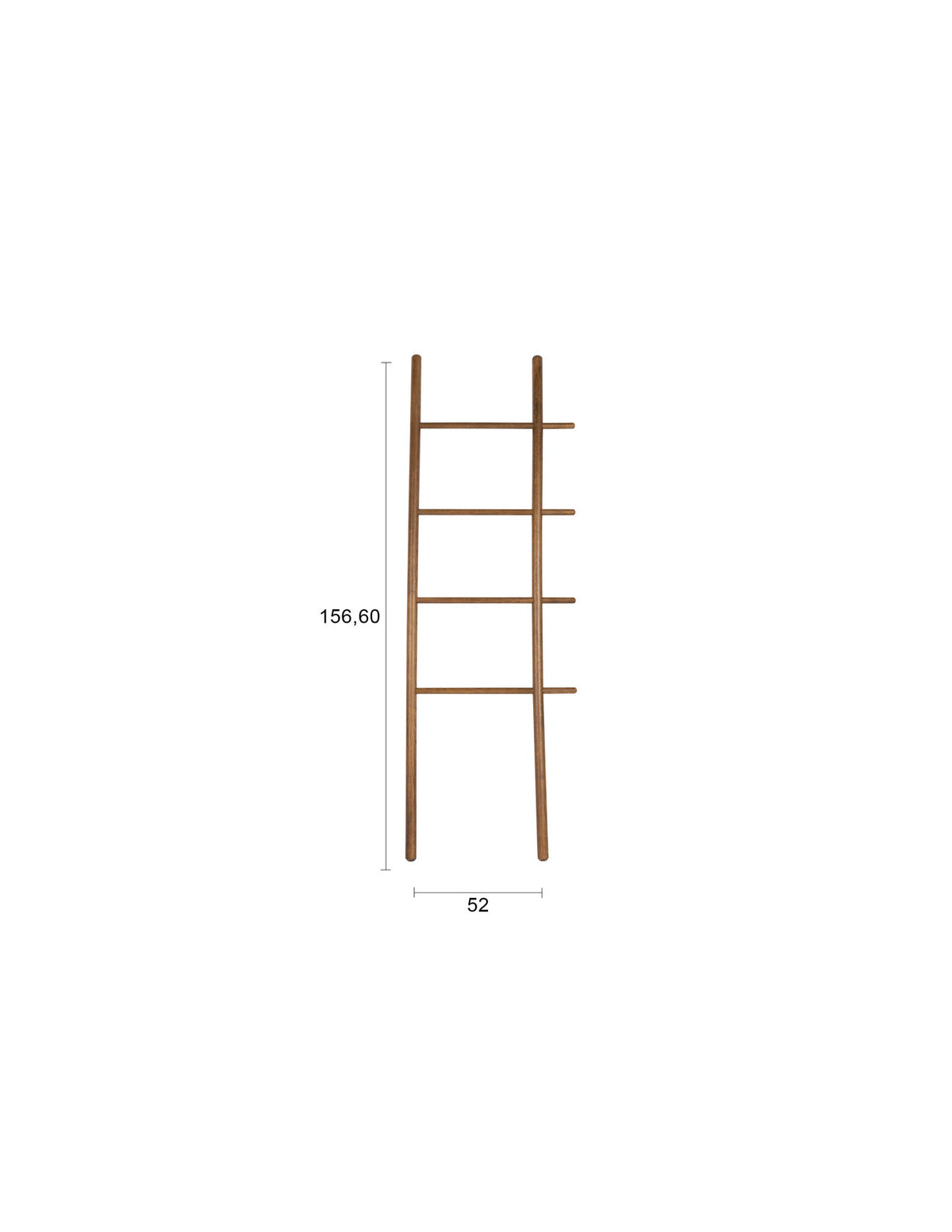 Leiter Jhon in Walnuss präsentiert im Onlineshop von KAQTU Design AG. Kleiderständer ist von White Label Living