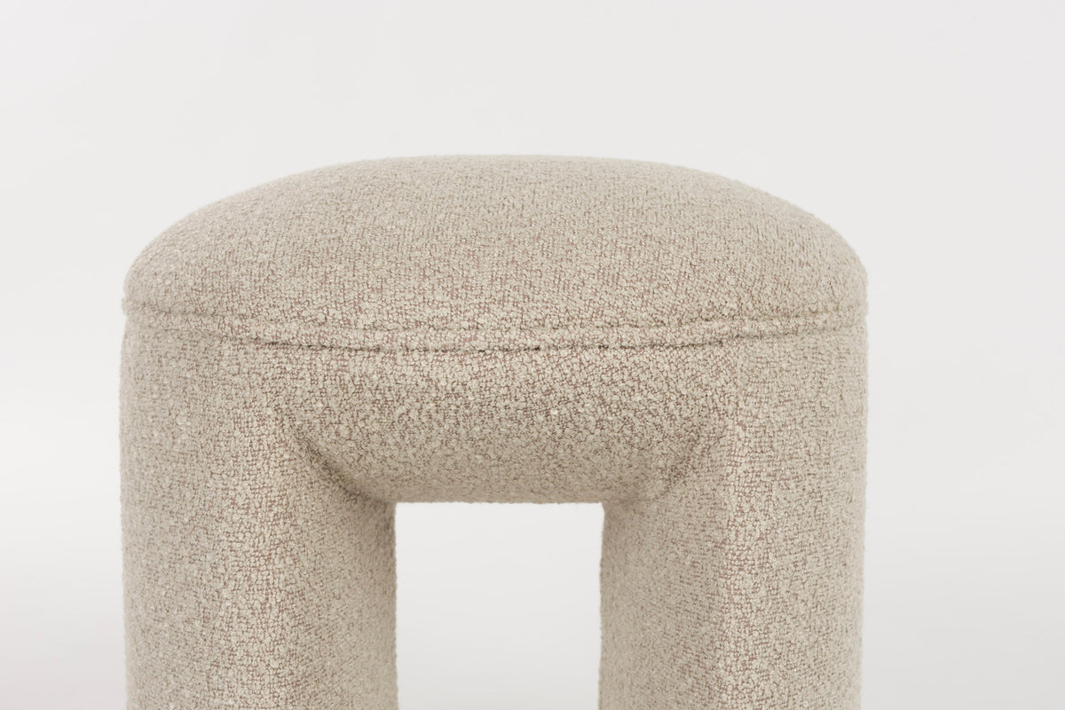 Hocker Noxx in beige präsentiert im Onlineshop von KAQTU Design AG. Hocker ist von White Label Living