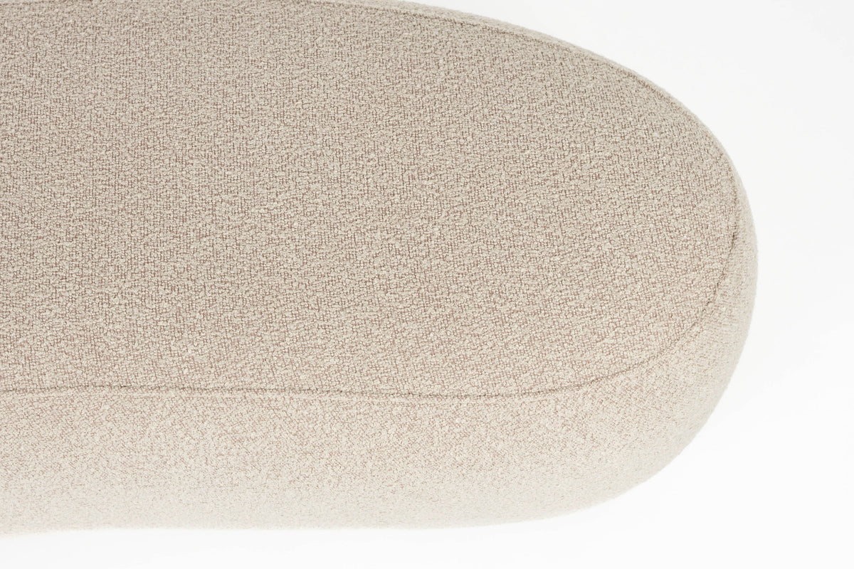 Pouf Noxx in beige präsentiert im Onlineshop von KAQTU Design AG. Pouf ist von White Label Living